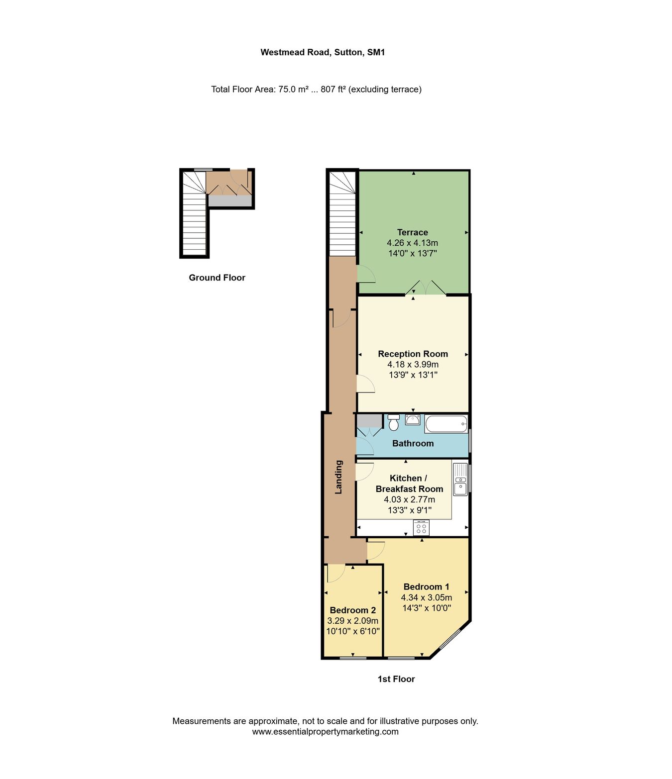 Westmead Road, Sutton floorplan