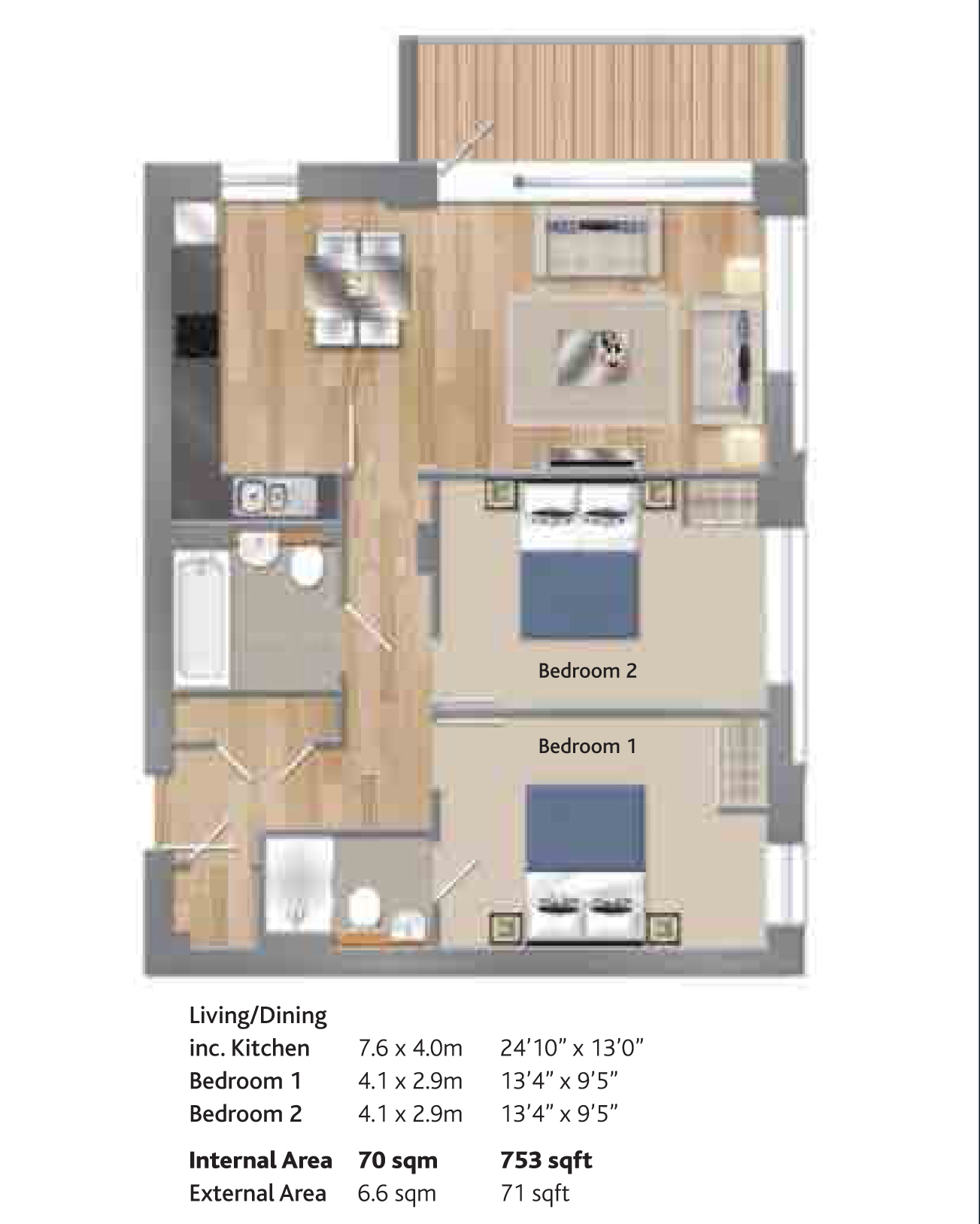 2 Bedrooms Flat to rent in Magellan Boulevard, London E16