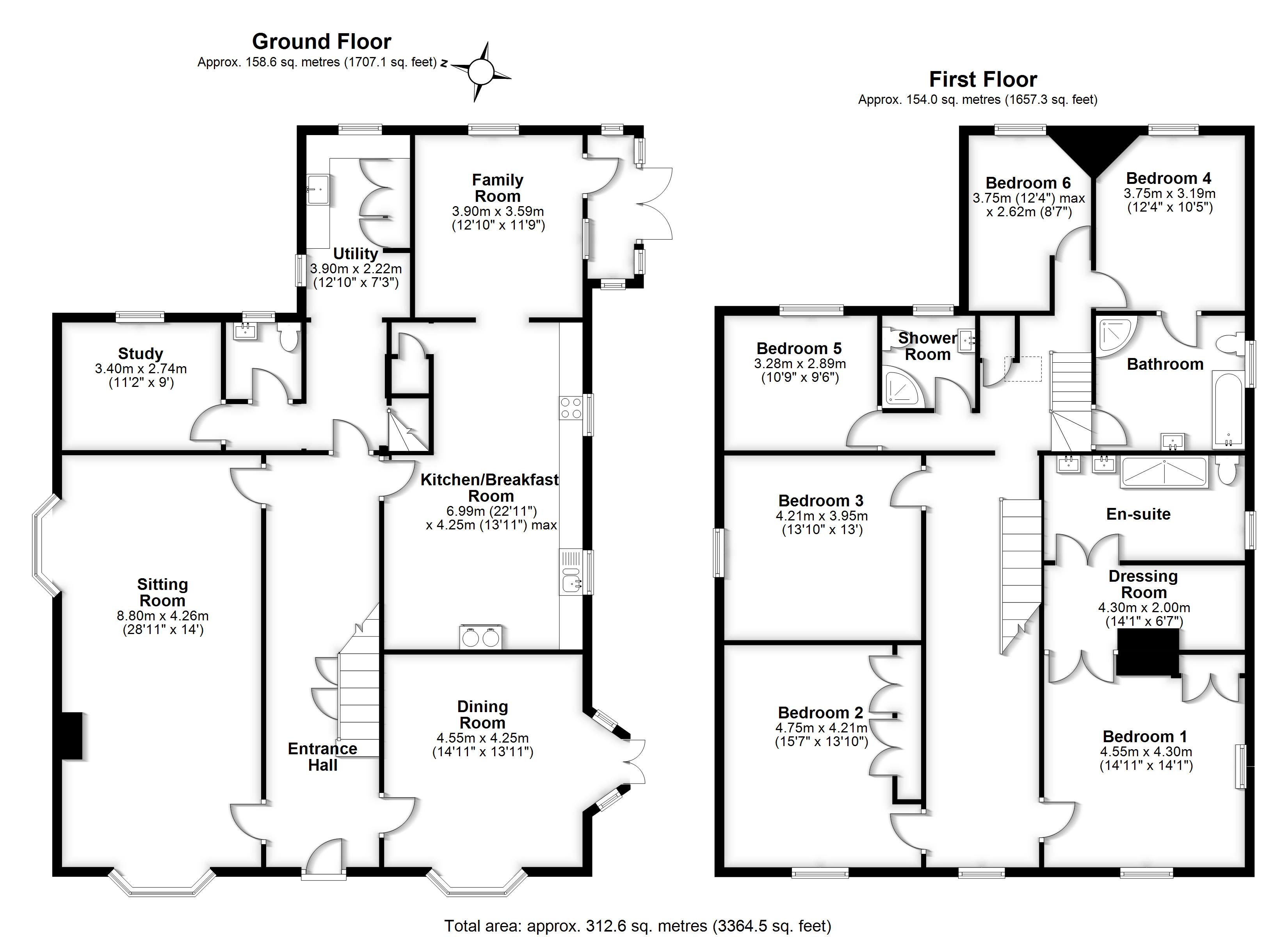 Swangleys Farmhouse,, Swangleys Lane, Hertfordshire floorplan