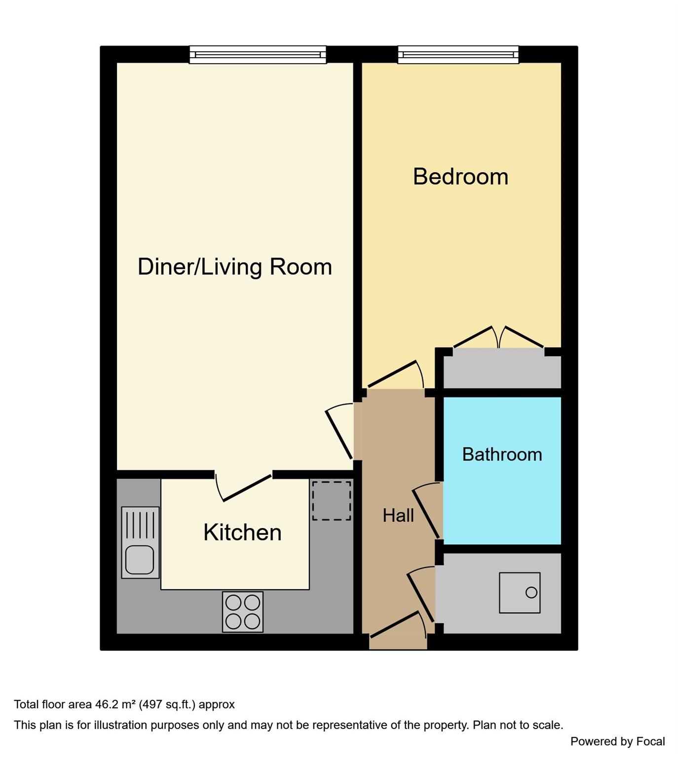 Flat 77, Stanton House, Coxhill Way, Aylesbury floorplan