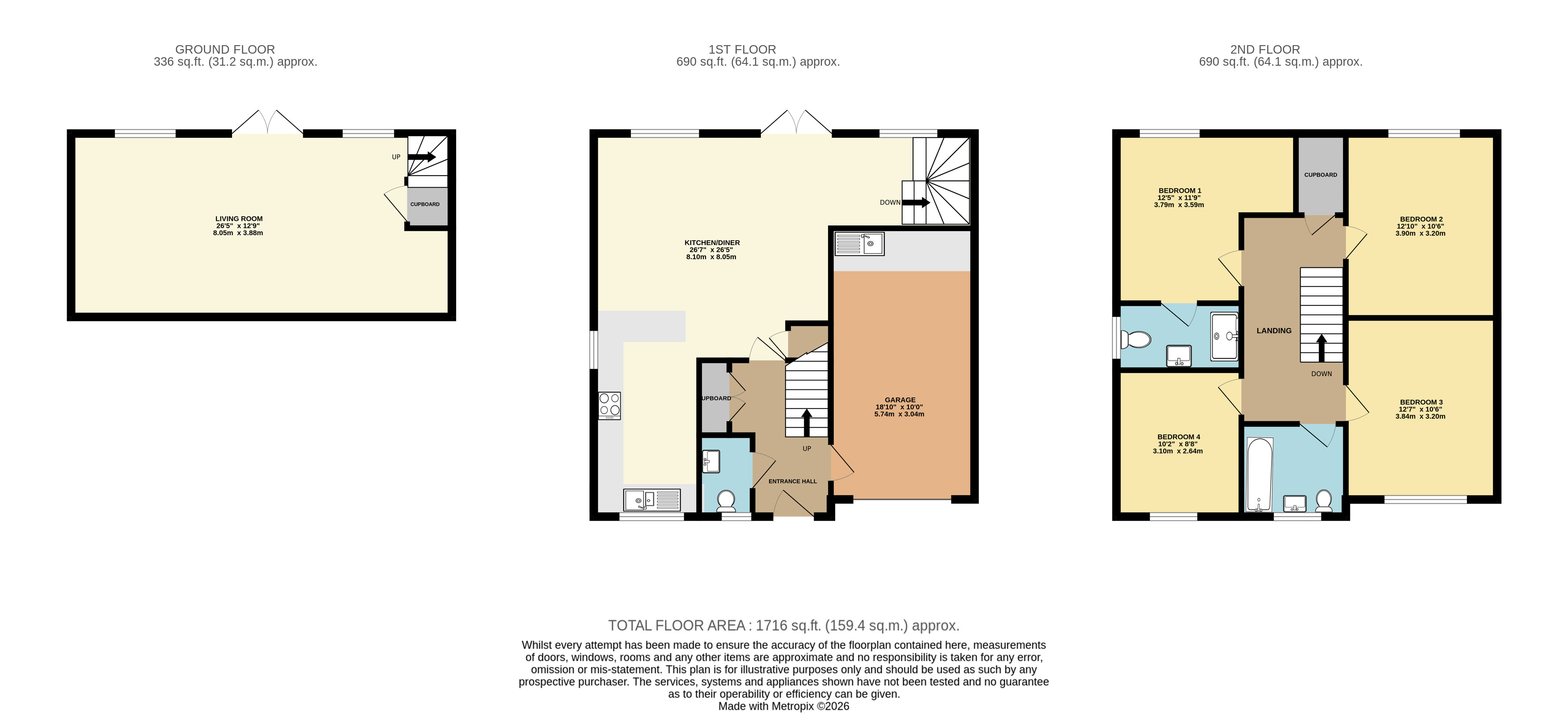 7 Crofts Way, Northam Bideford Devon floorplan
