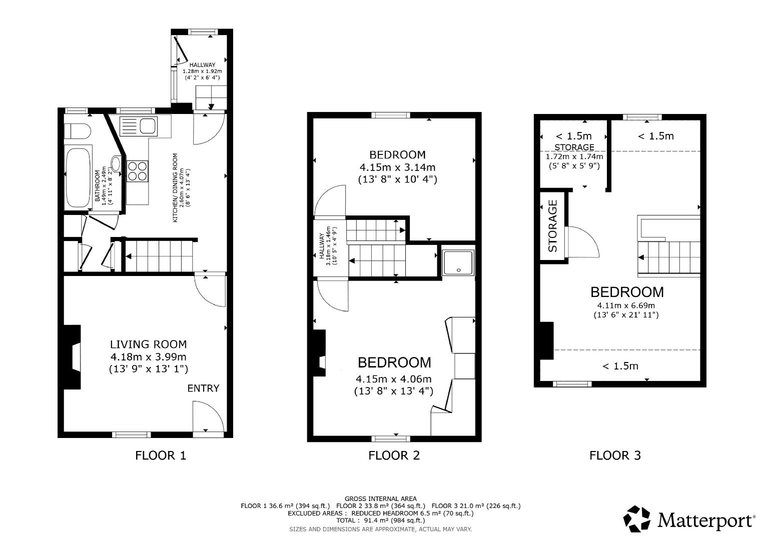 99, Albion Street, Otley floorplan