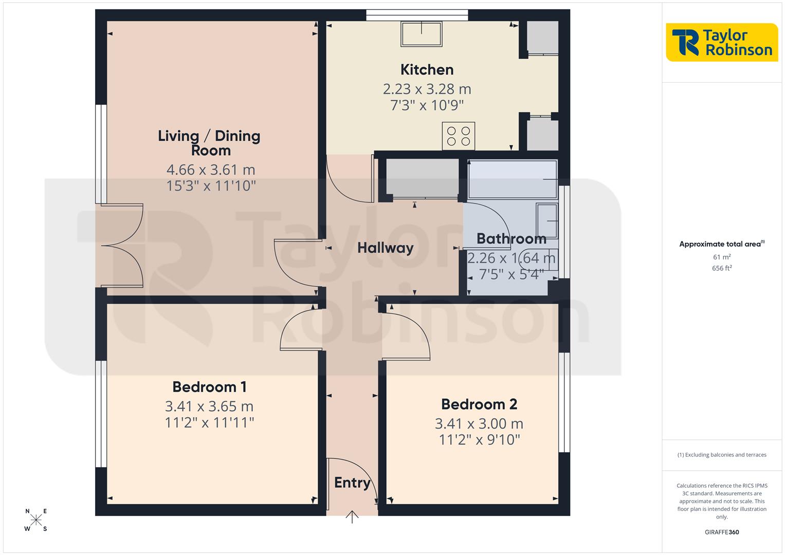263, Weald Drive, Crawley floorplan