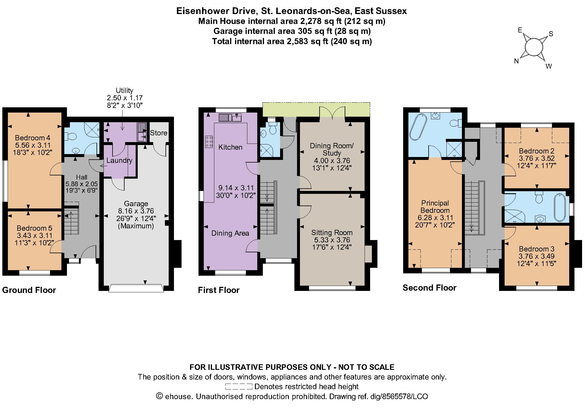 Eisenhower Drive, St. LeonardsOnSea, East Sussex TN37, 5 bedroom