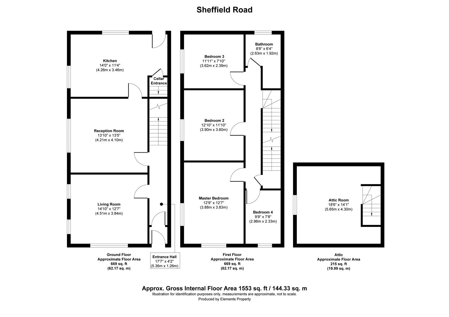 Sheffield Road, Hoyland, Barnsley S74, 5 bedroom terraced house for