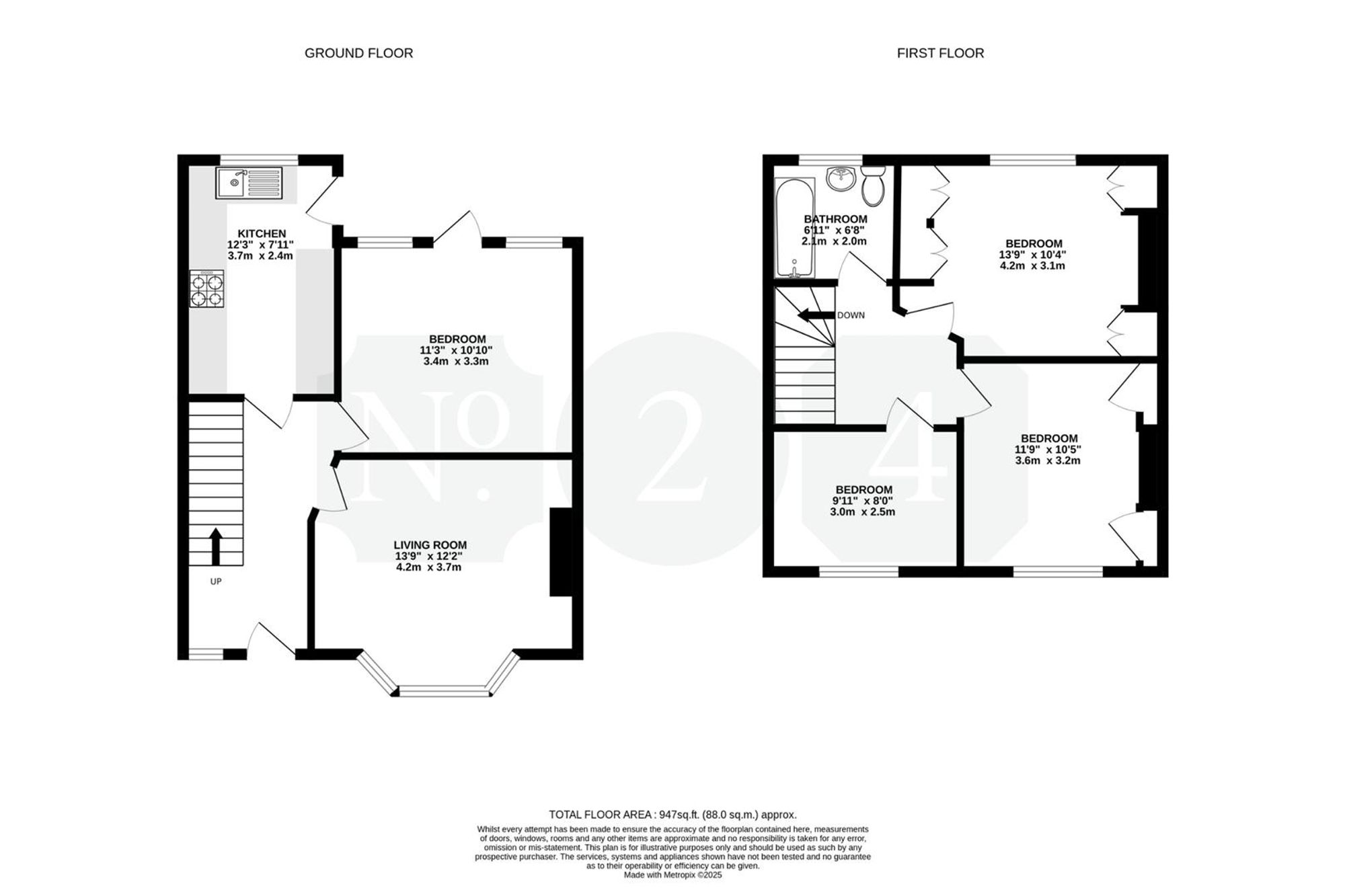 65 Widdicombe Way, Brighton floorplan