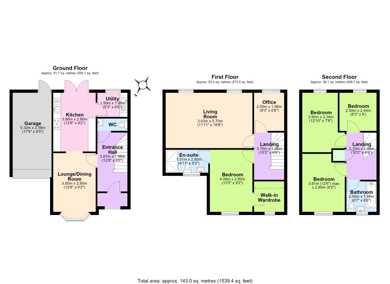 26, Edward Street, Swadlincote floorplan