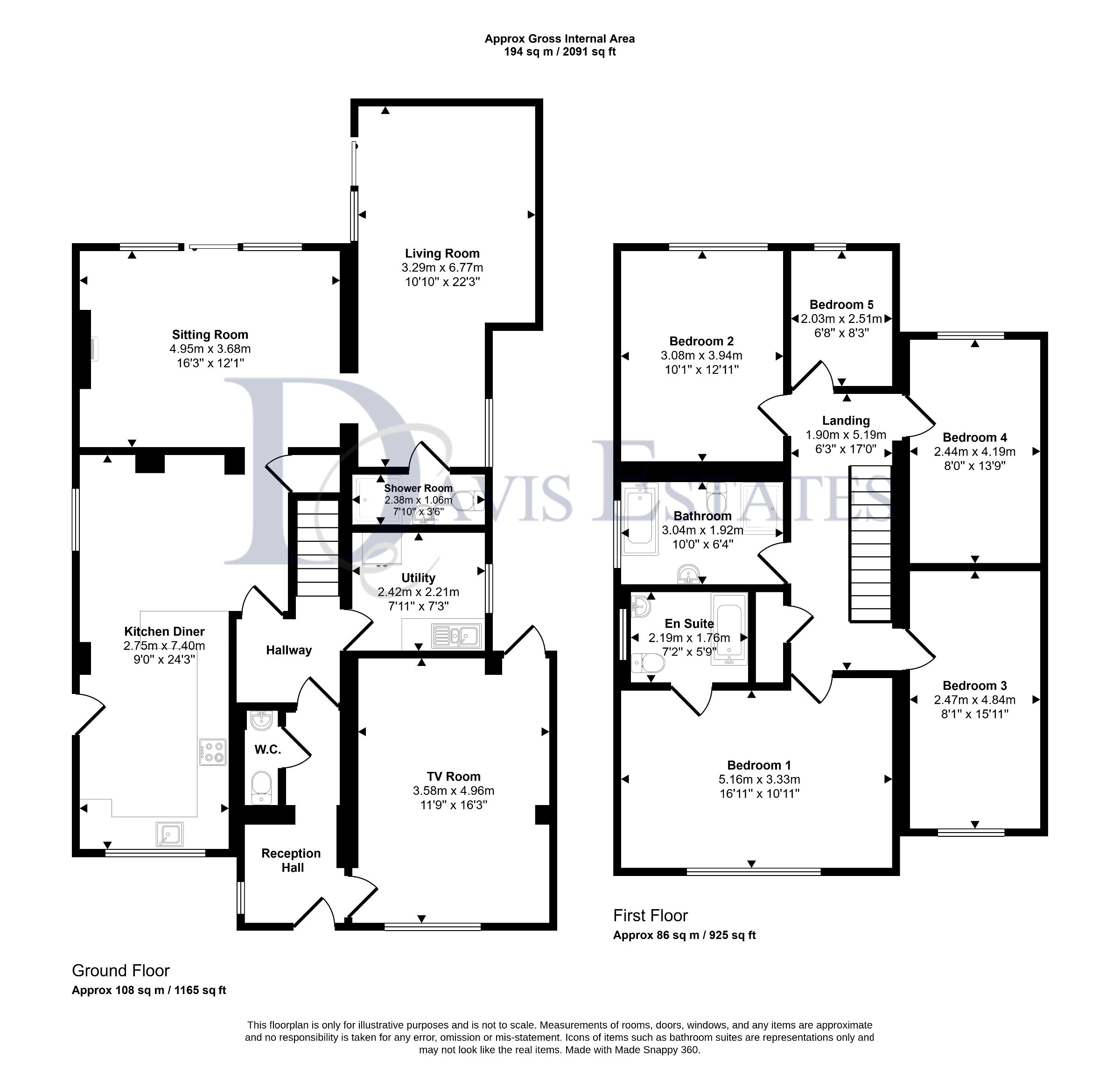 439 Brentwood Road, Romford floorplan