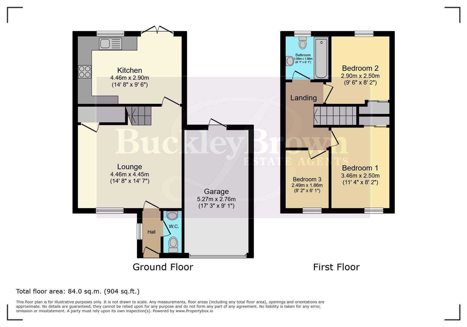 14, Peter Way, Newark floorplan