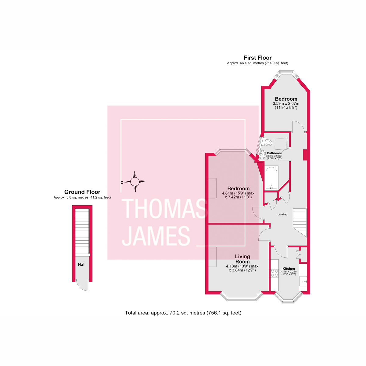 82a, Caversham Avenue, London floorplan