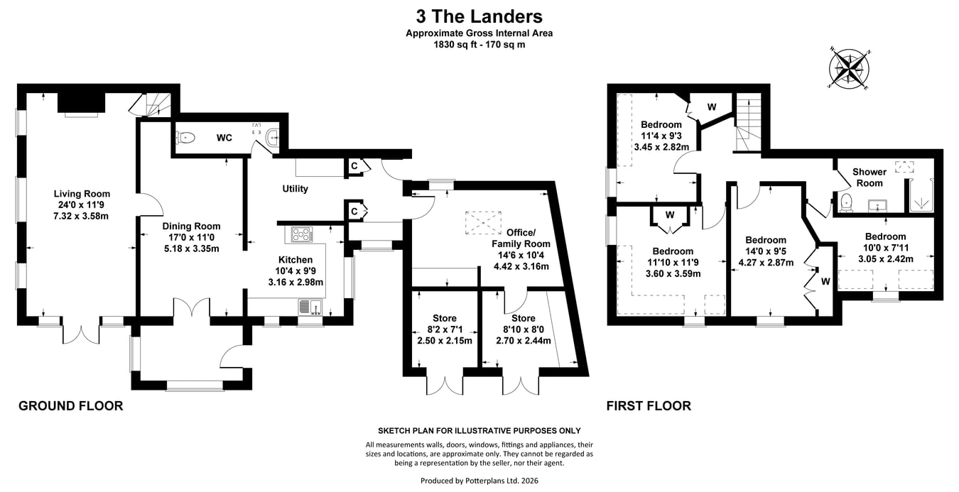 3, The Landers, Gloucester floorplan
