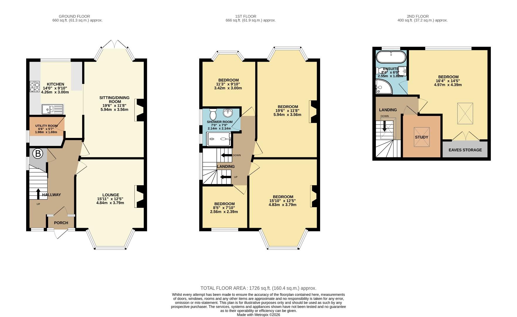 43, College Drive, Whalley Range floorplan