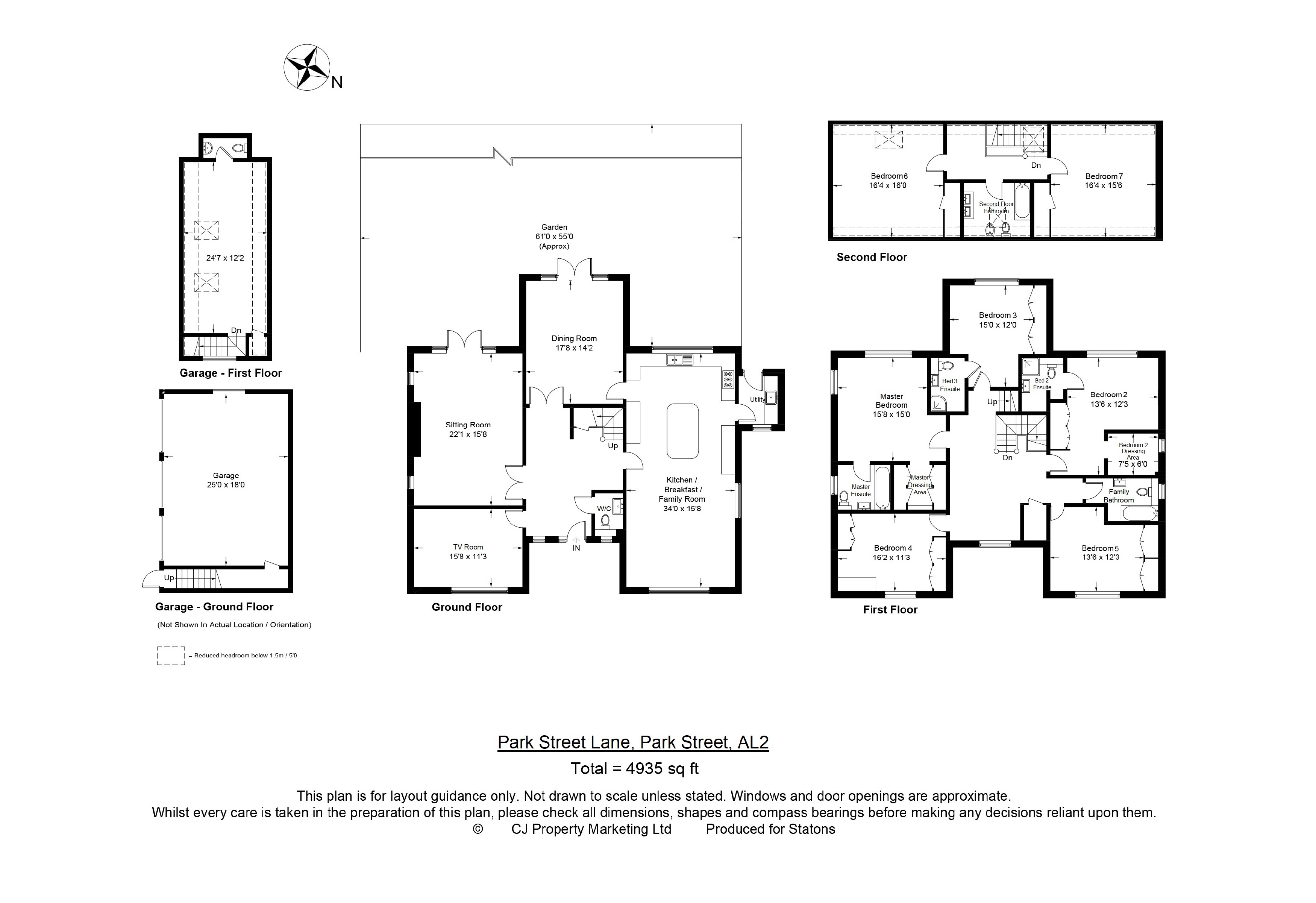 7 Bedrooms Detached house for sale in Park Street Lane, St Albans, Hertfordshire AL2