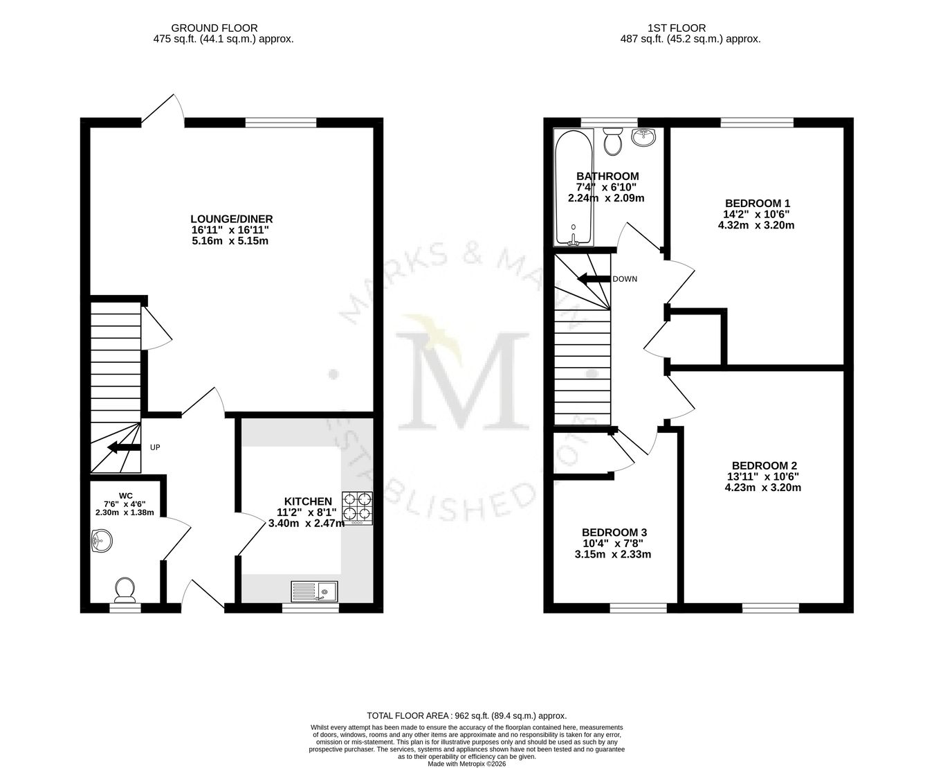 Baytree Way, Stutton floorplan