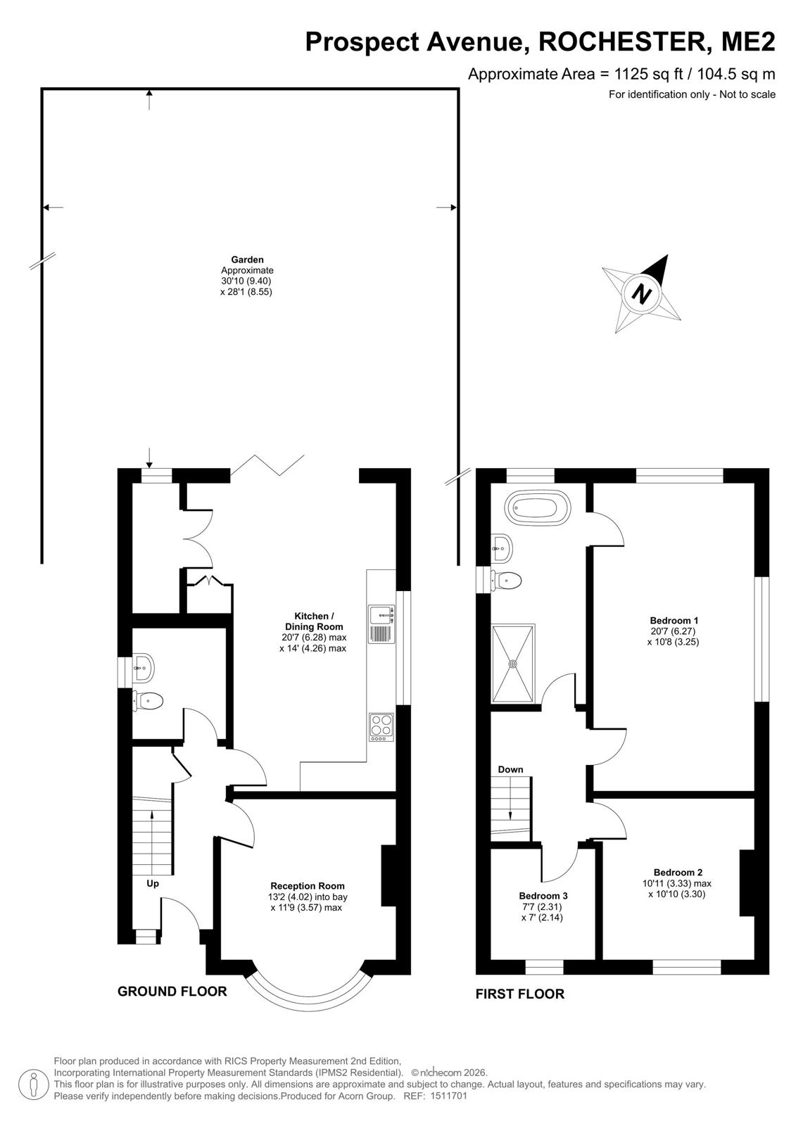 61, Prospect Avenue, Kent floorplan