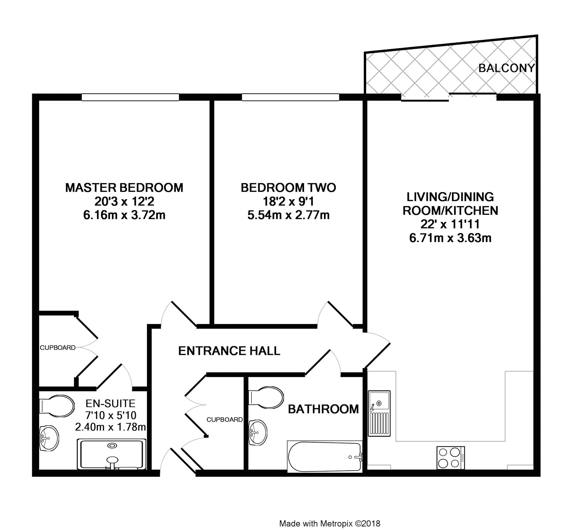 2 Bedrooms Flat to rent in Aspect, Charles Street, Camberley, Surrey GU15