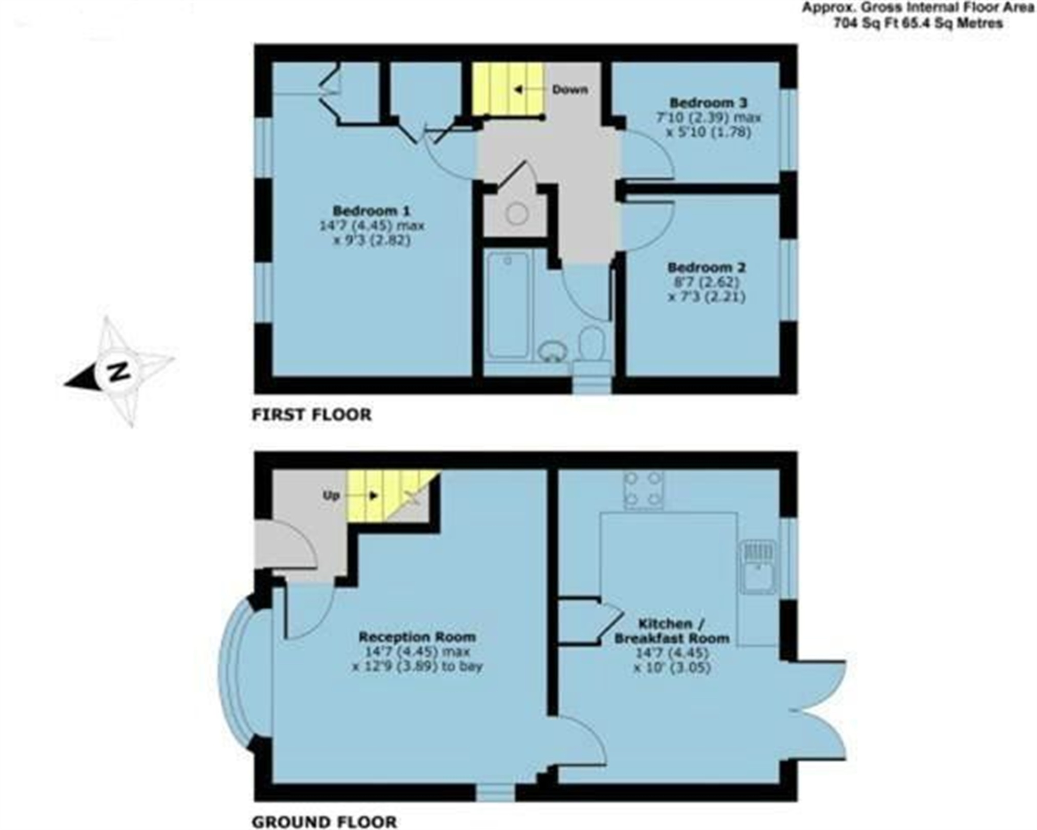 3 Bedrooms End terrace house to rent in Lydford Close, Frimley, Camberley GU16