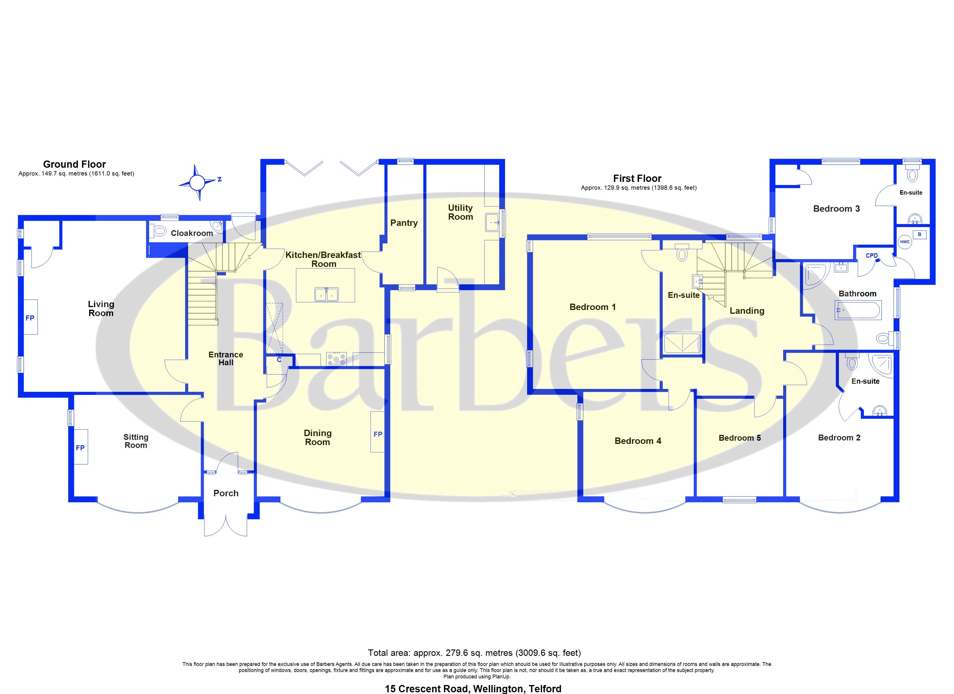 15, Crescent Road, Telford floorplan