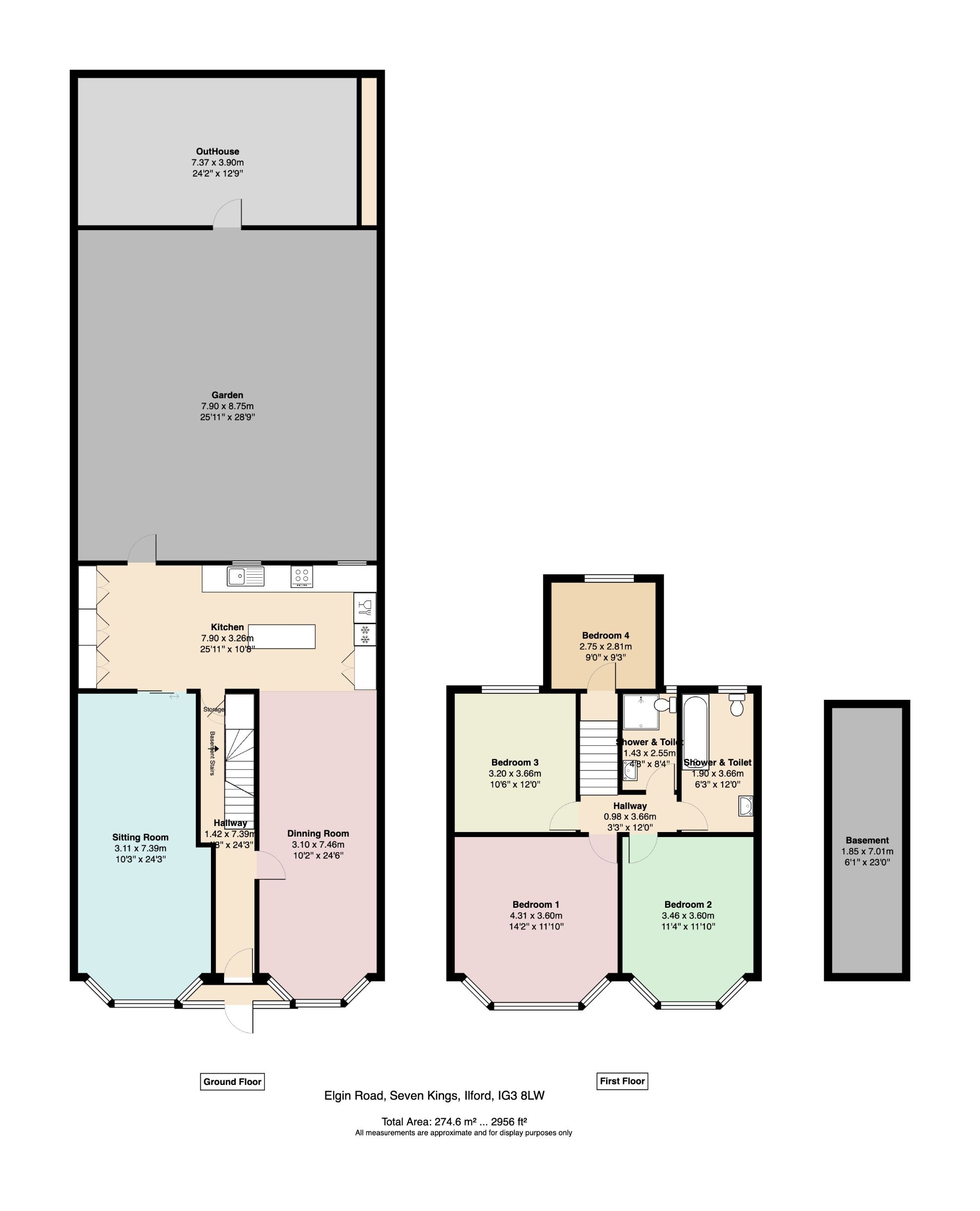 Elgin Road, Ilford floorplan
