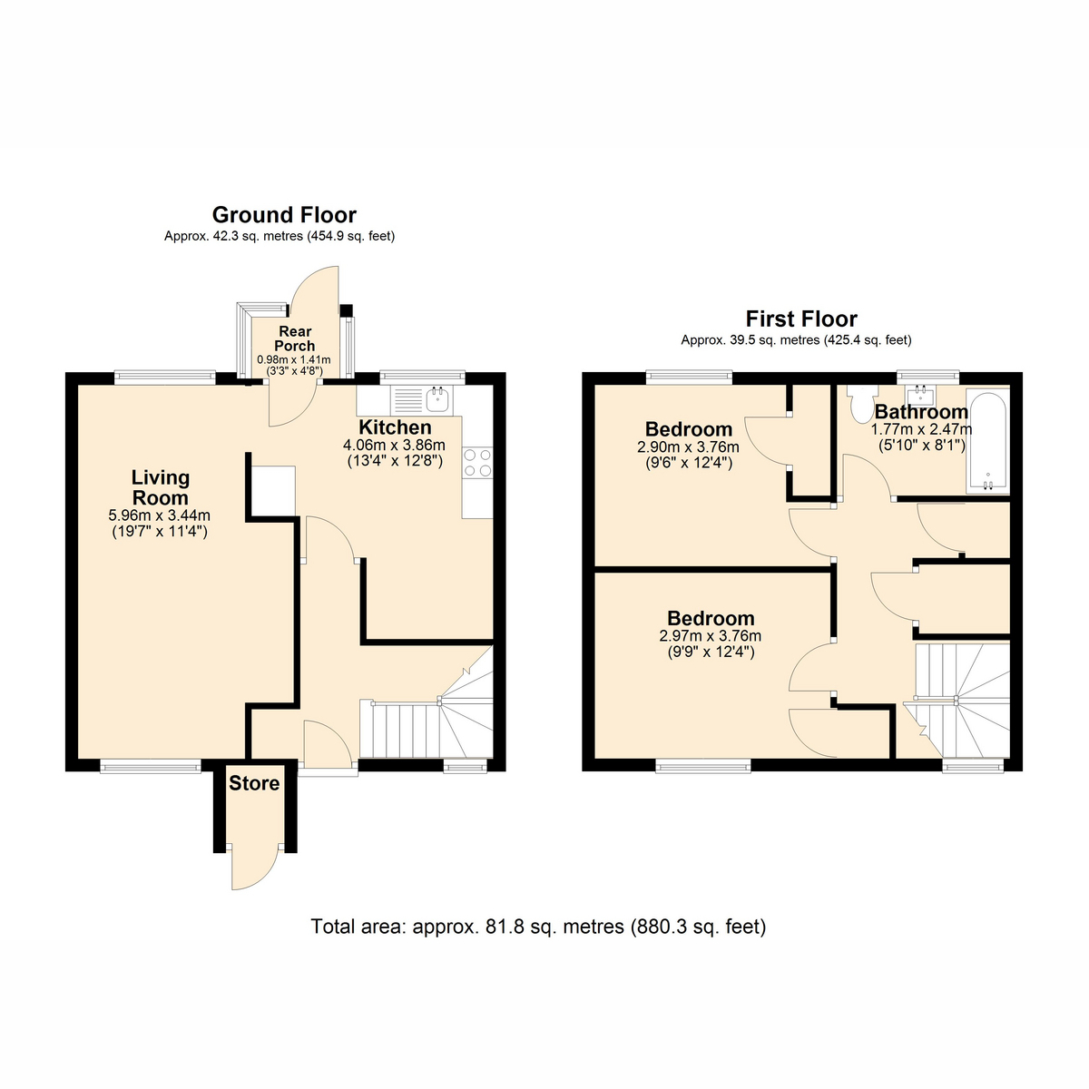 68, Brandsfarm Way, Telford floorplan