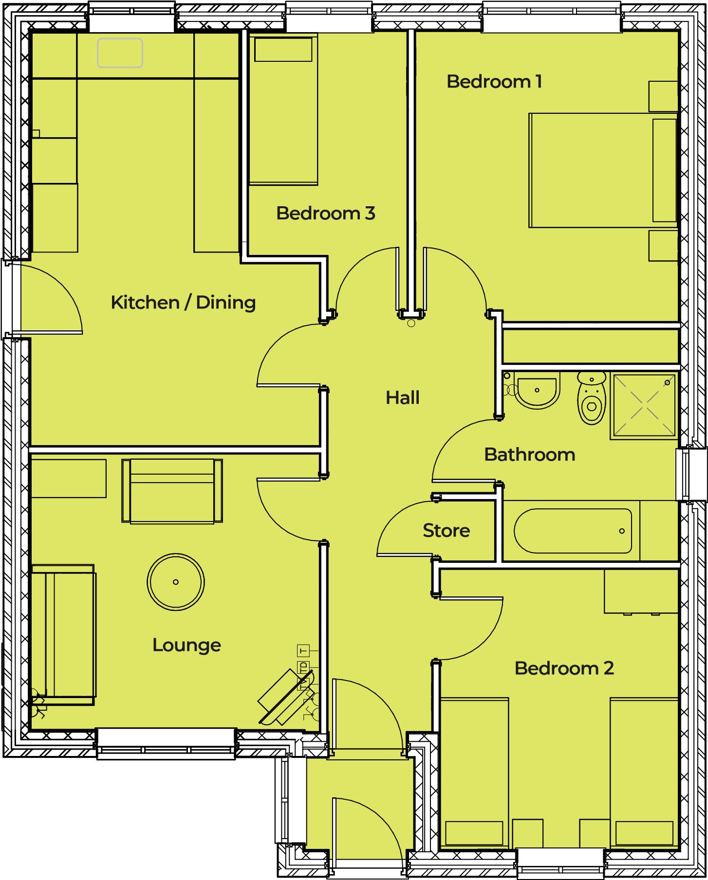 3 Bedrooms Detached bungalow for sale in Clay Fields View, Clay Cross, Chesterfield S45