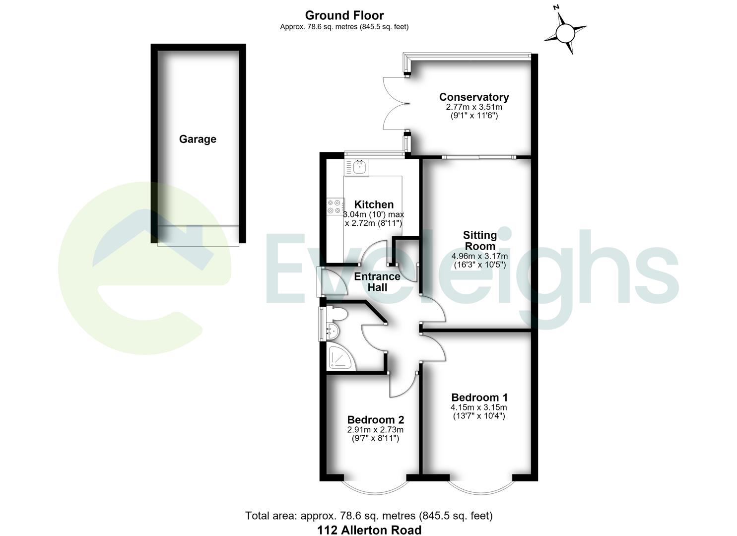 Allerton Road, Bristol floorplan