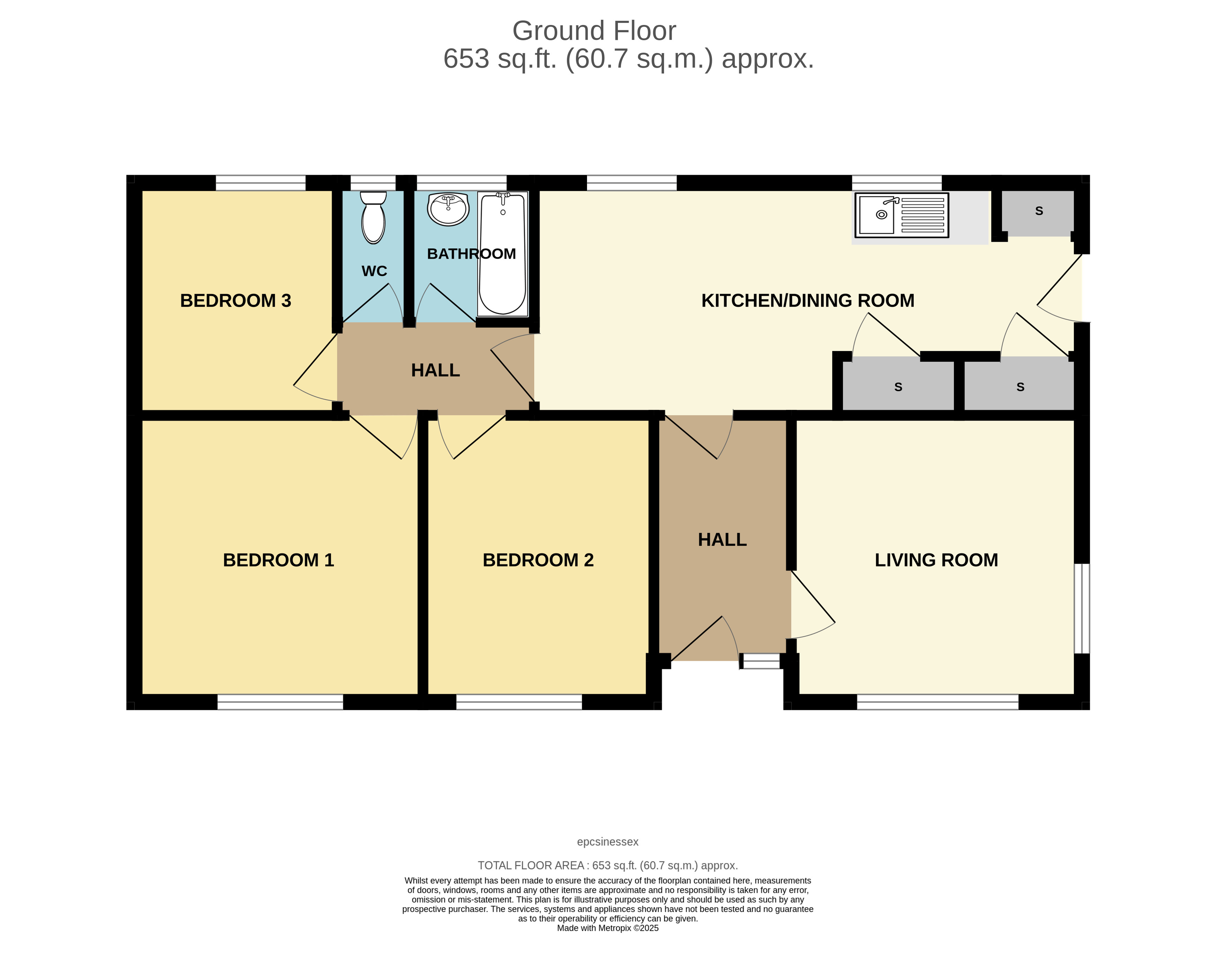 Copperfield Gardens, Brentwood, Essex, CM14 floorplan