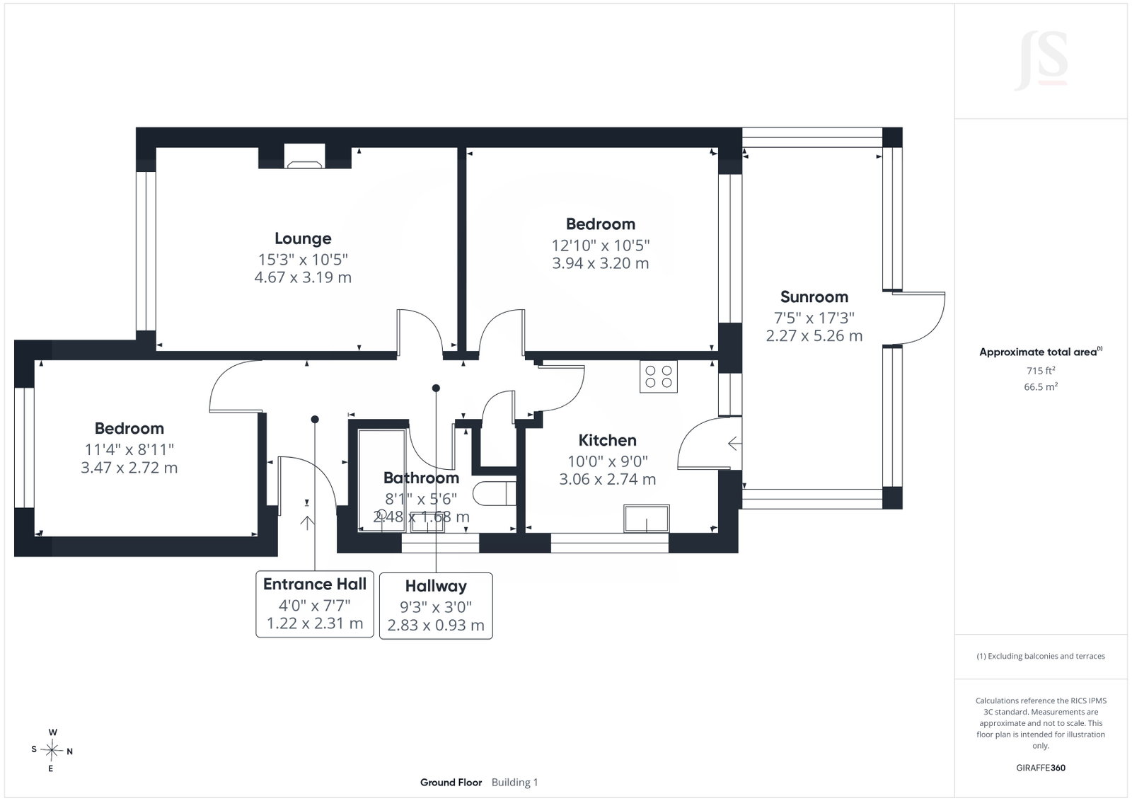 115, Crown Road, Shoreham-by-Sea floorplan