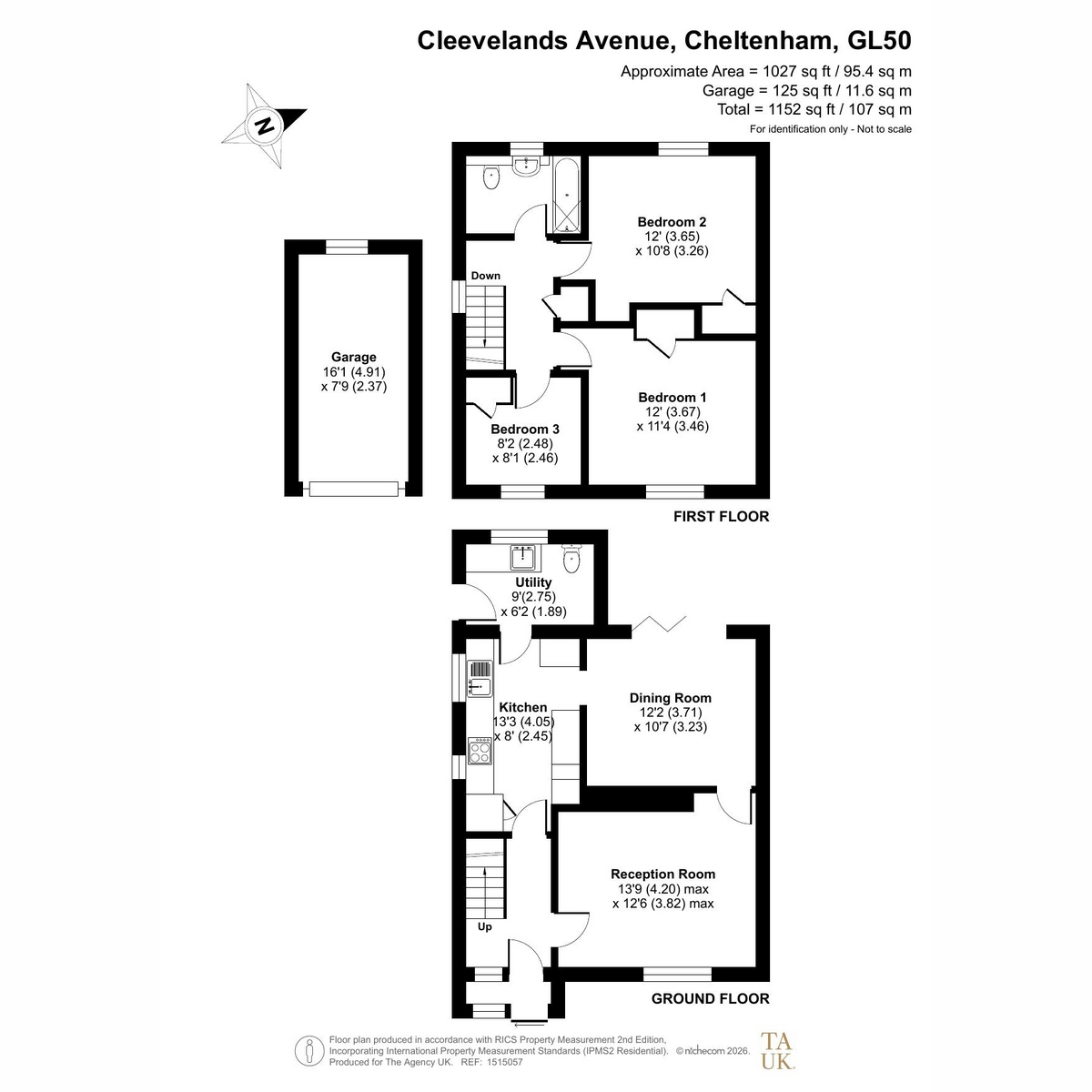 64, Cleevelands Avenue, Cheltenham floorplan