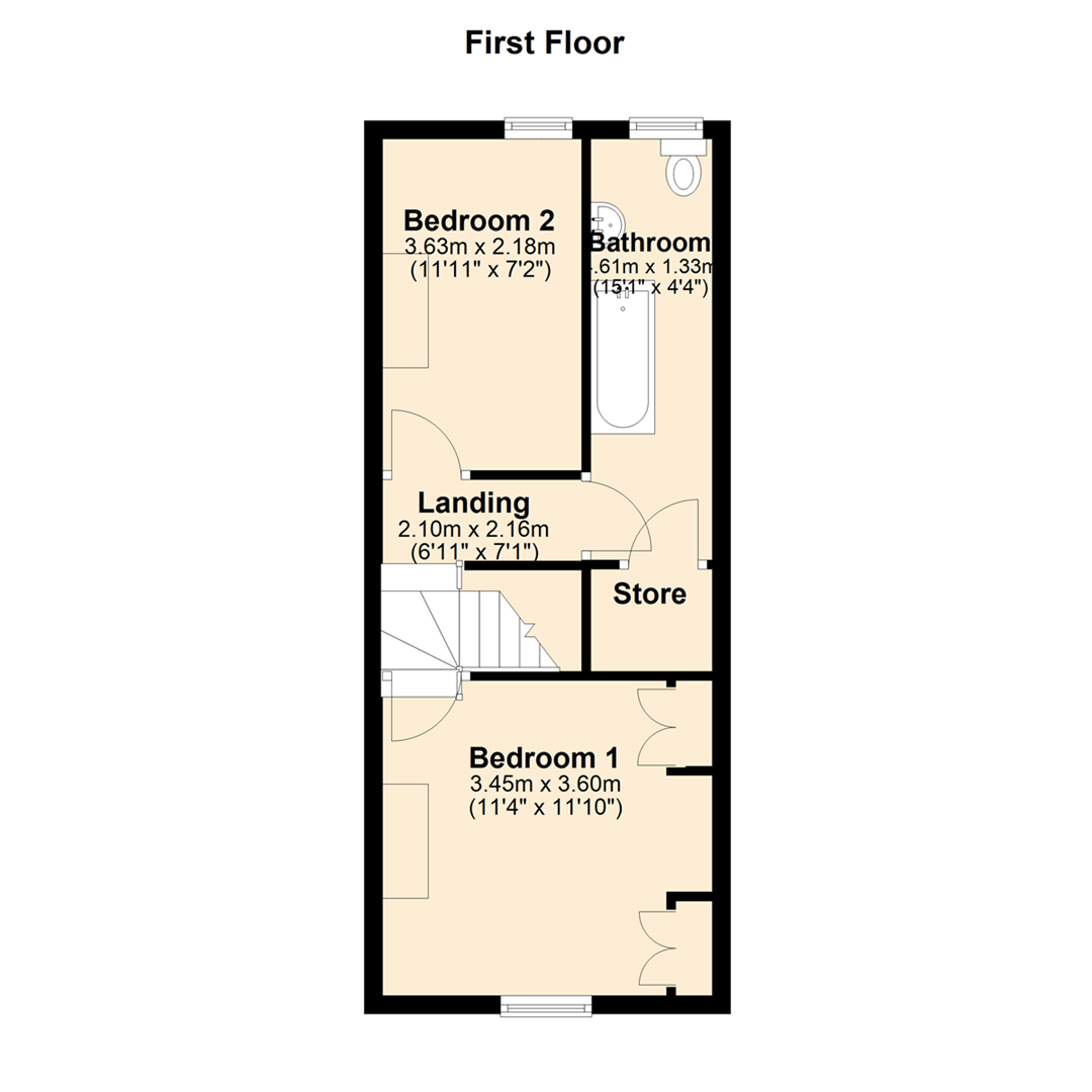 354, Holcombe Road, Rossendale floorplan