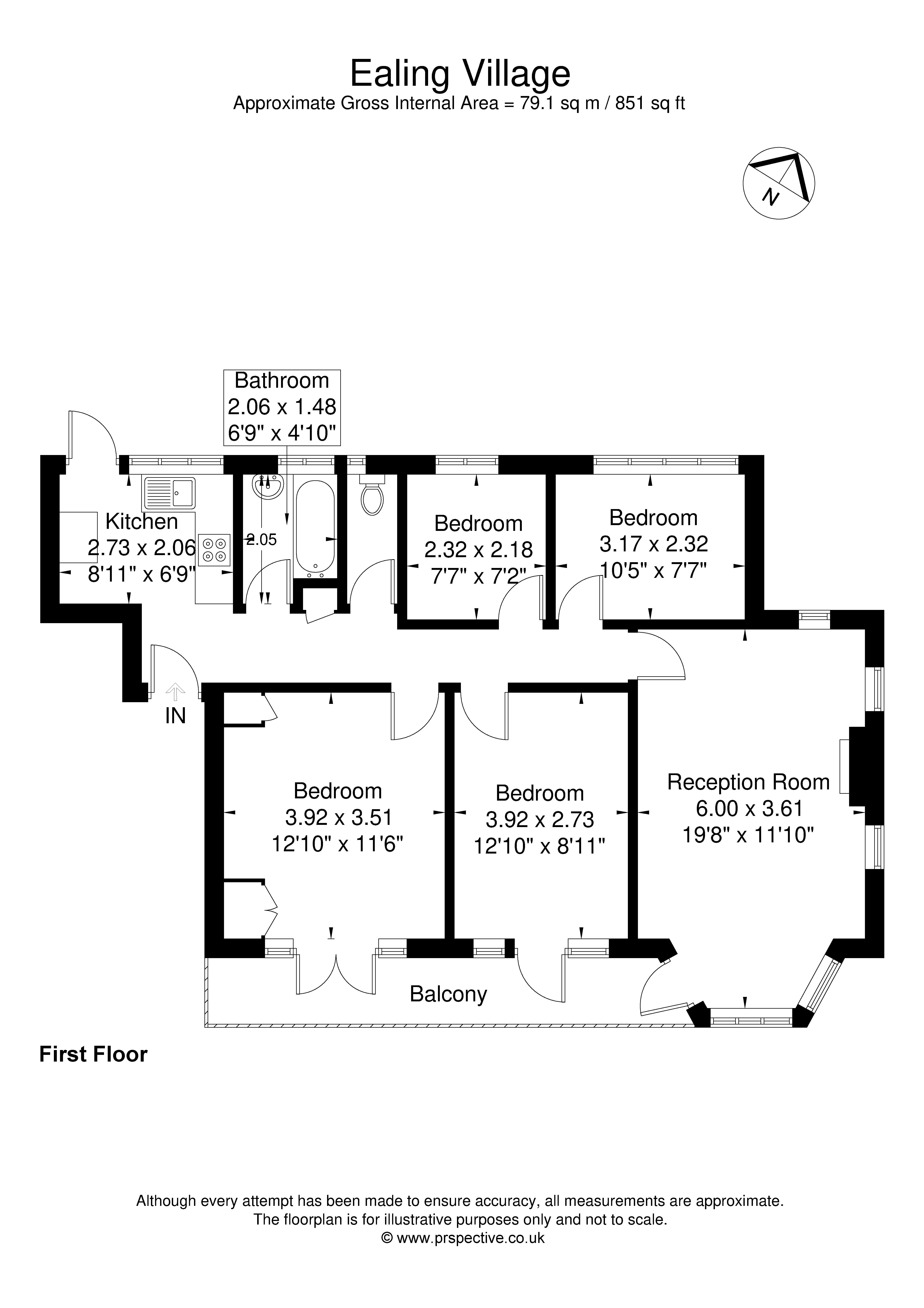 Ealing Village, London W5, 4 bedroom flat for sale 61640074