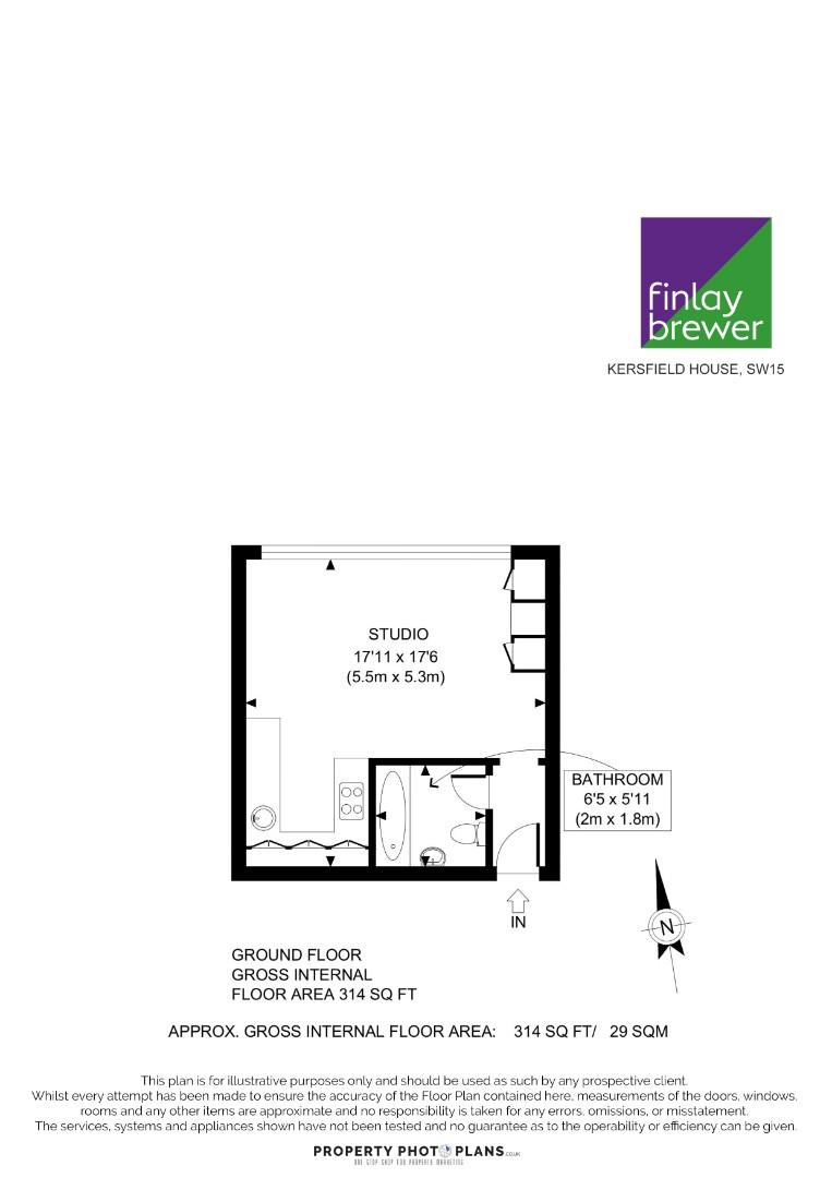 6, Kersfield House, London floorplan