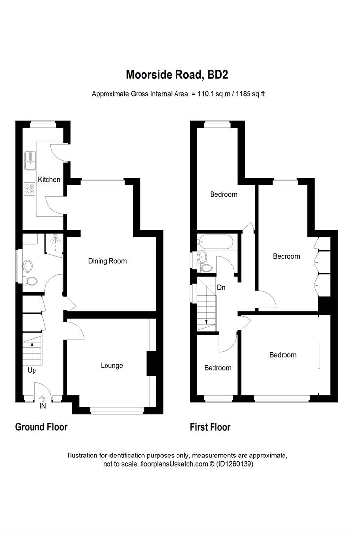 52, Moorside Road, Bradford floorplan