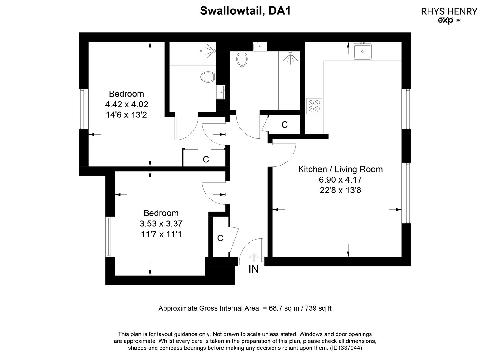 Swallowtail House, 23,10, Riverside Wharf, Dartford floorplan