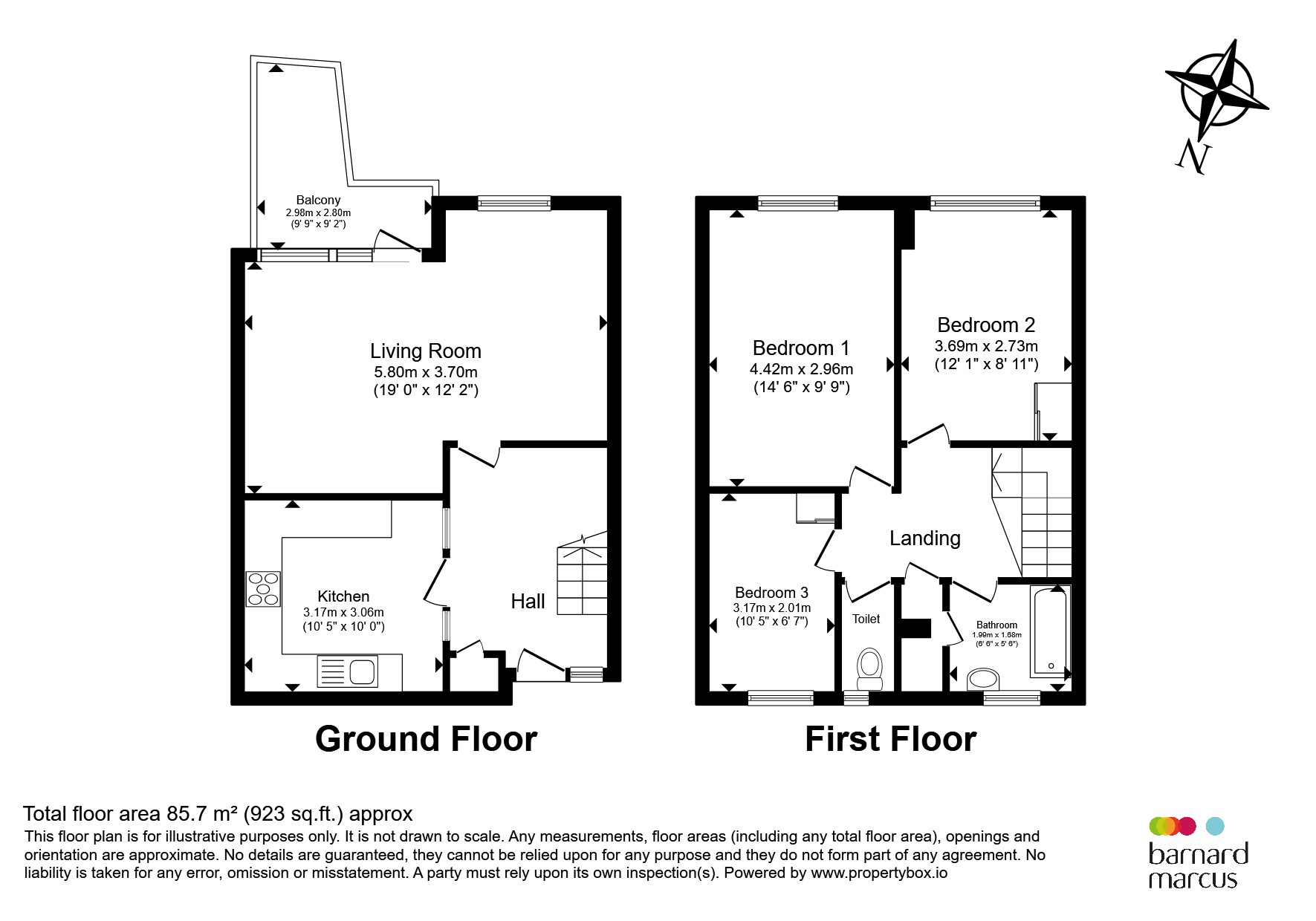 Flat 5, Adam Court, Opal Street, London floorplan