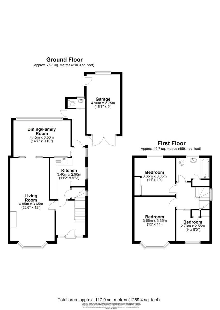 3 Bedrooms Semi-detached house for sale in Selbourne Avenue, New Haw KT15