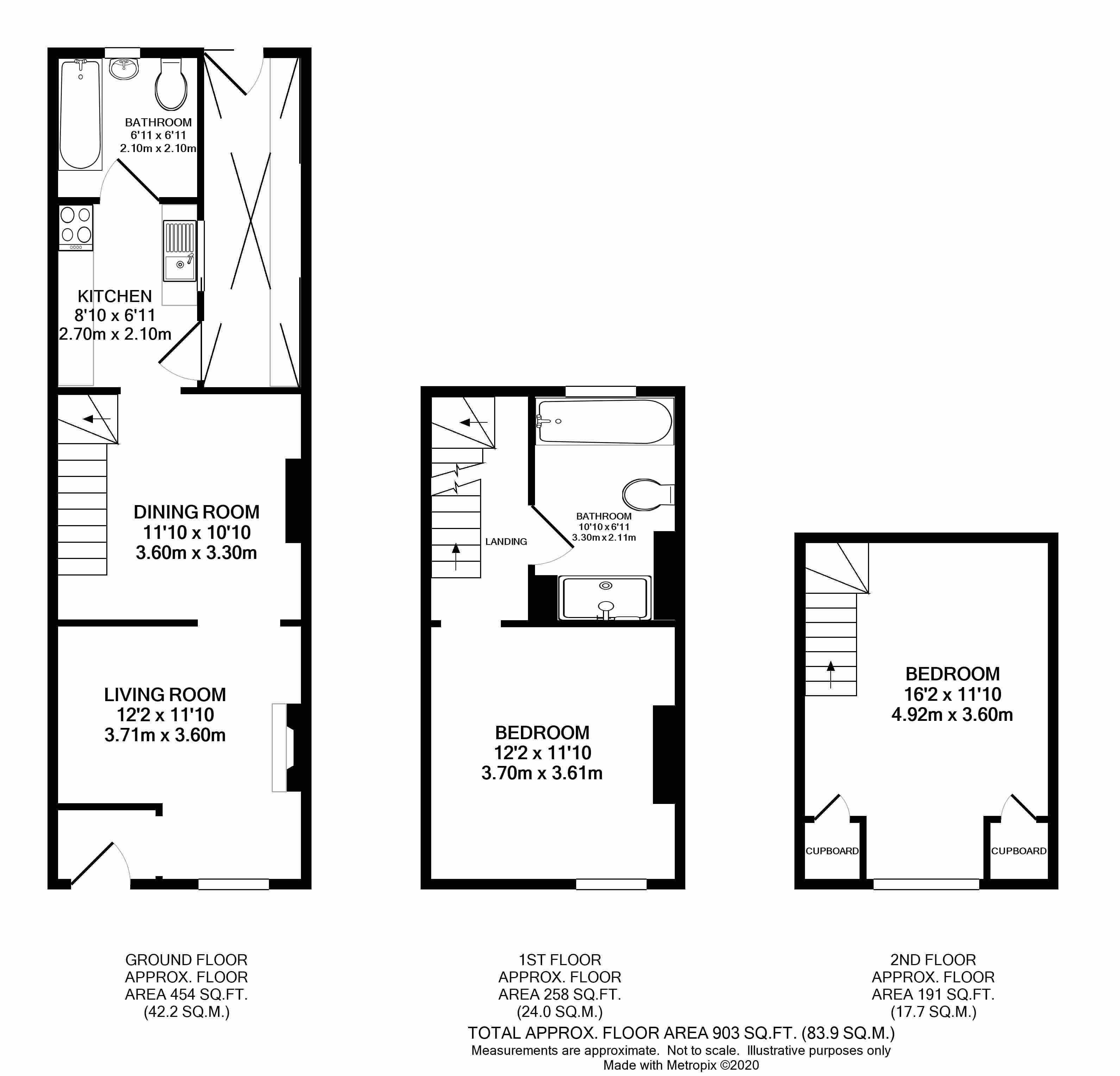 Commercial Road, Paddock Wood, Kent TN12, 2 bedroom semidetached house