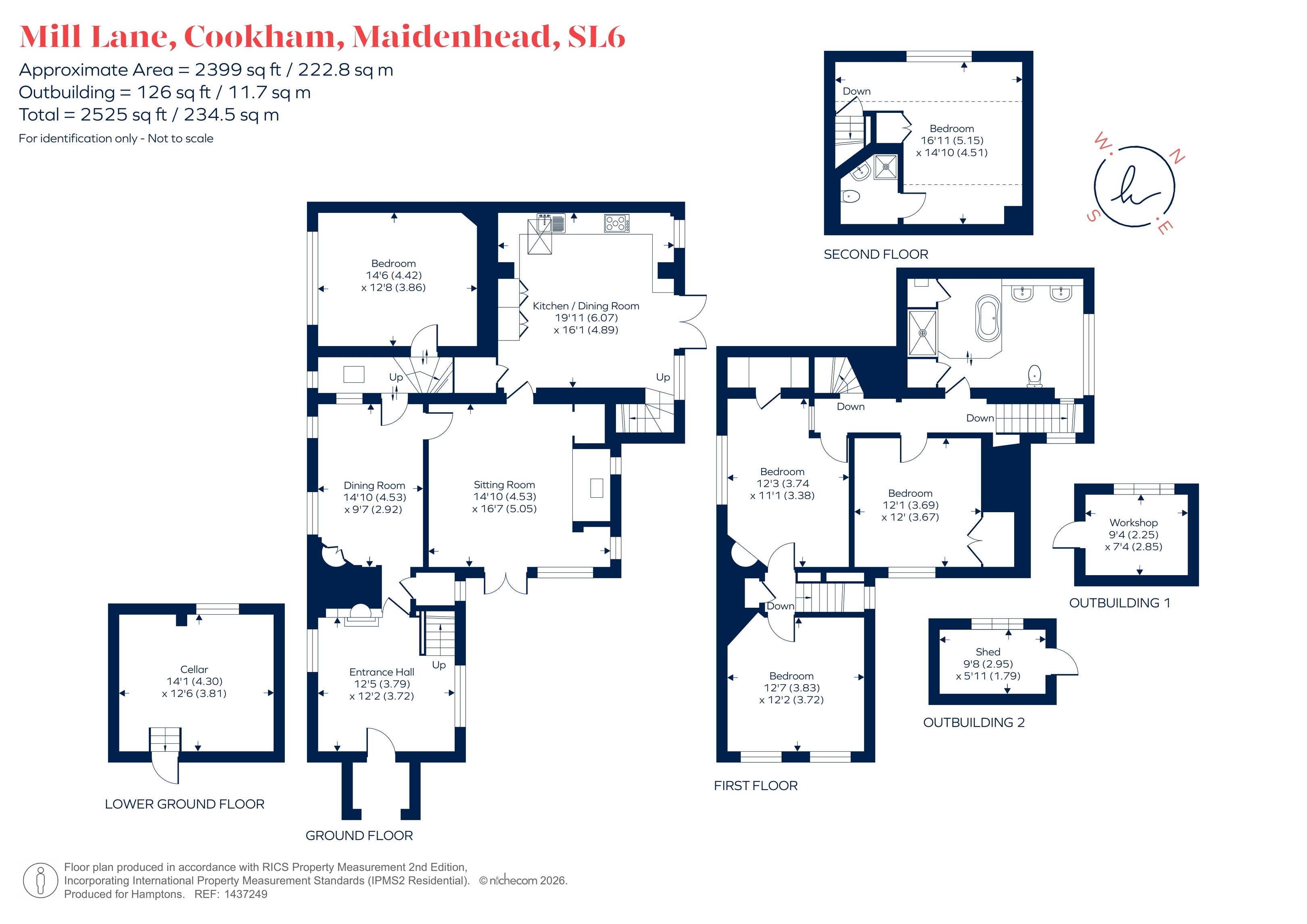 The Old Ship, Mill Lane, Cookham floorplan