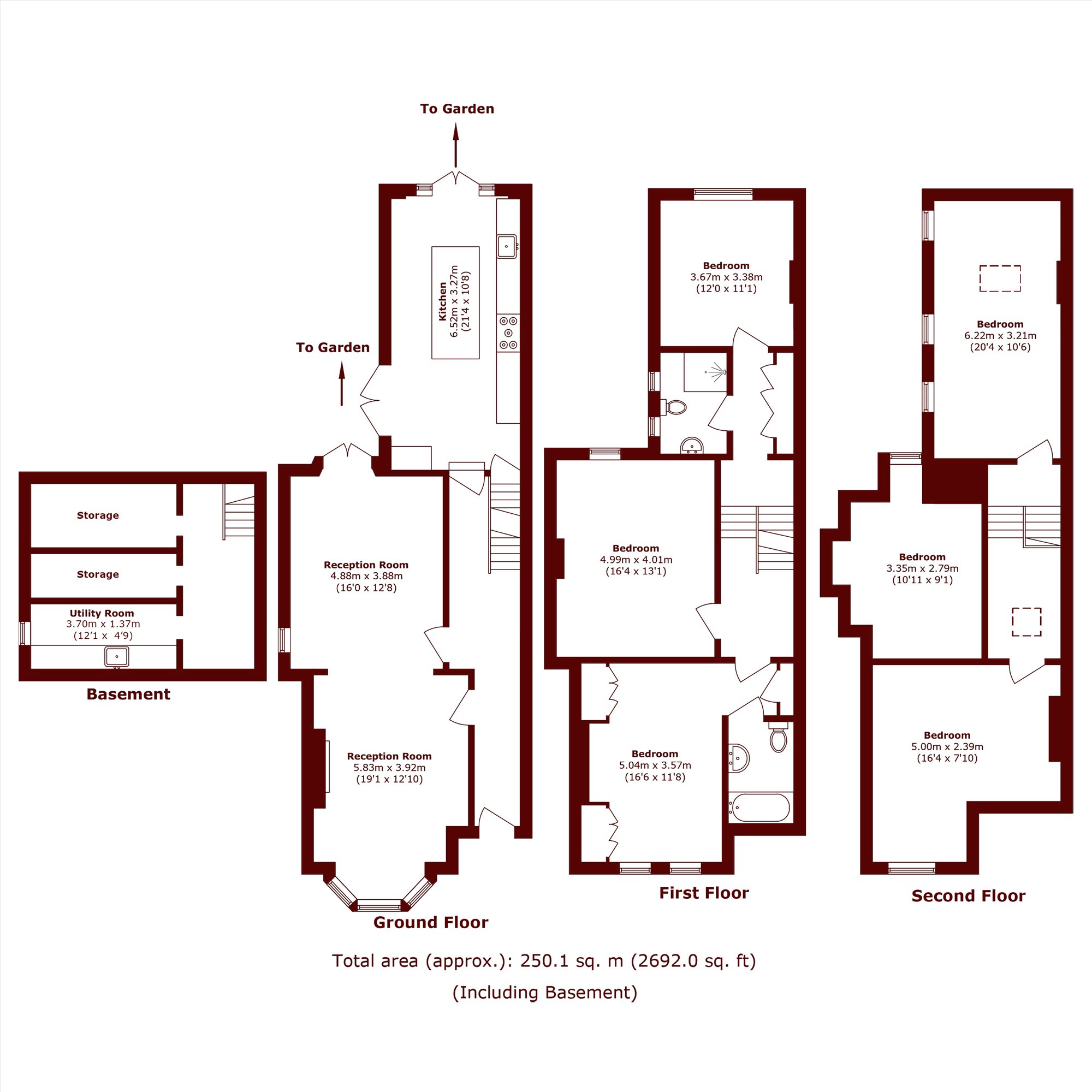 64, Madeira Road, London floorplan