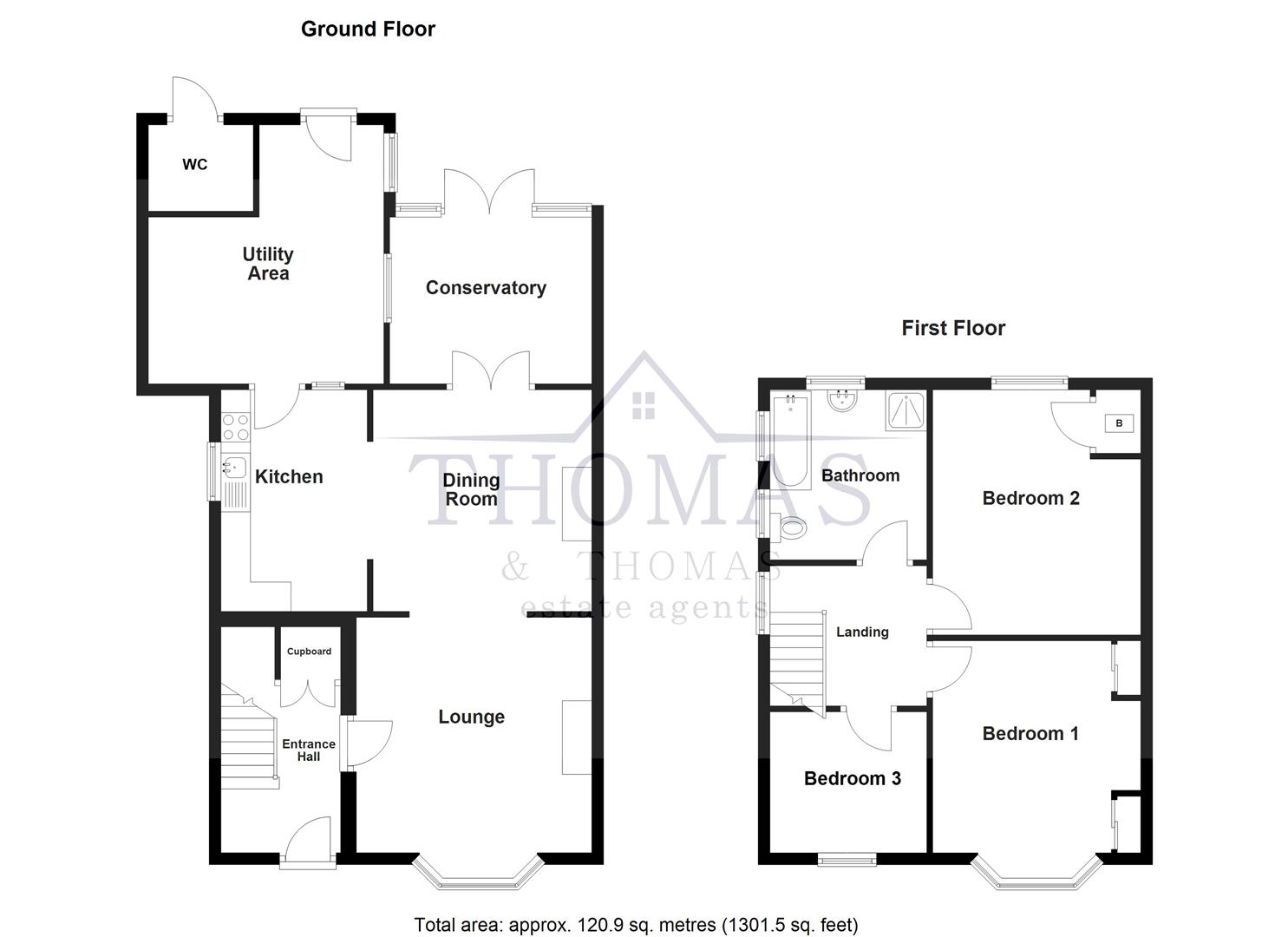 21, Heol Myrddin, Llandeilo floorplan