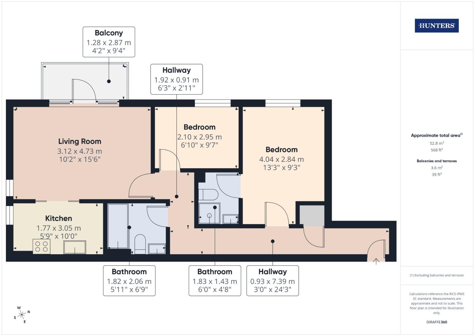 53, Pacific Close, Southampton floorplan