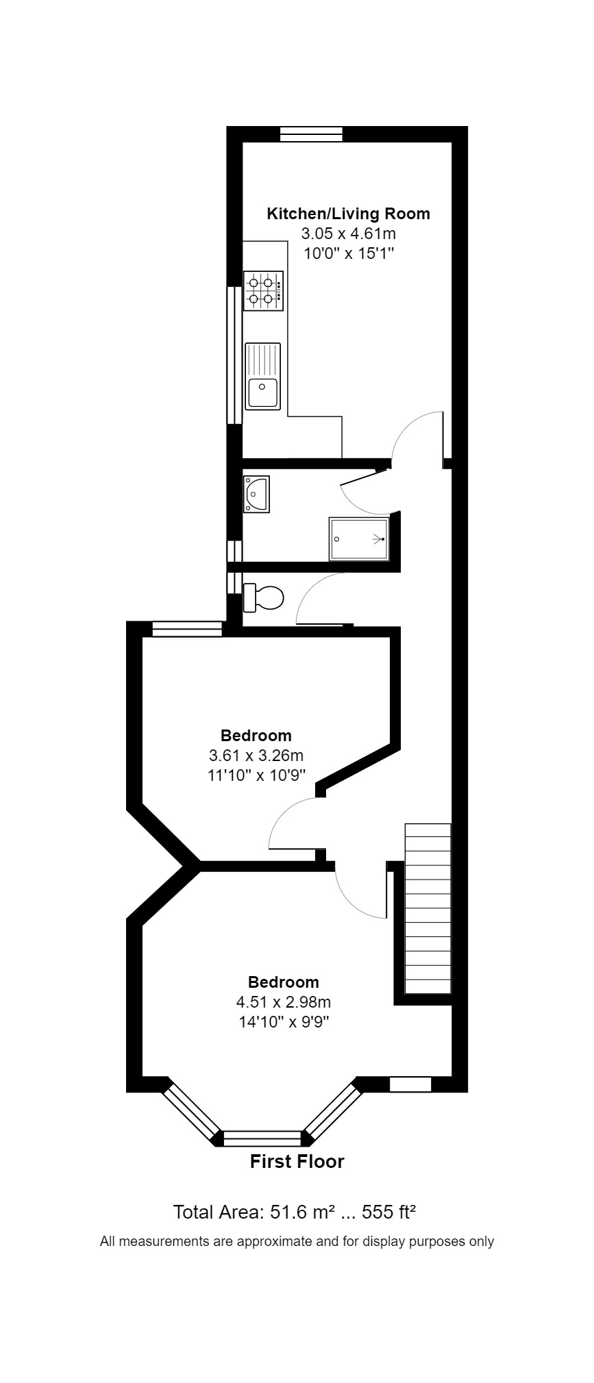 2 Bedrooms  to rent in Hollingdean Terrace, Brighton BN1