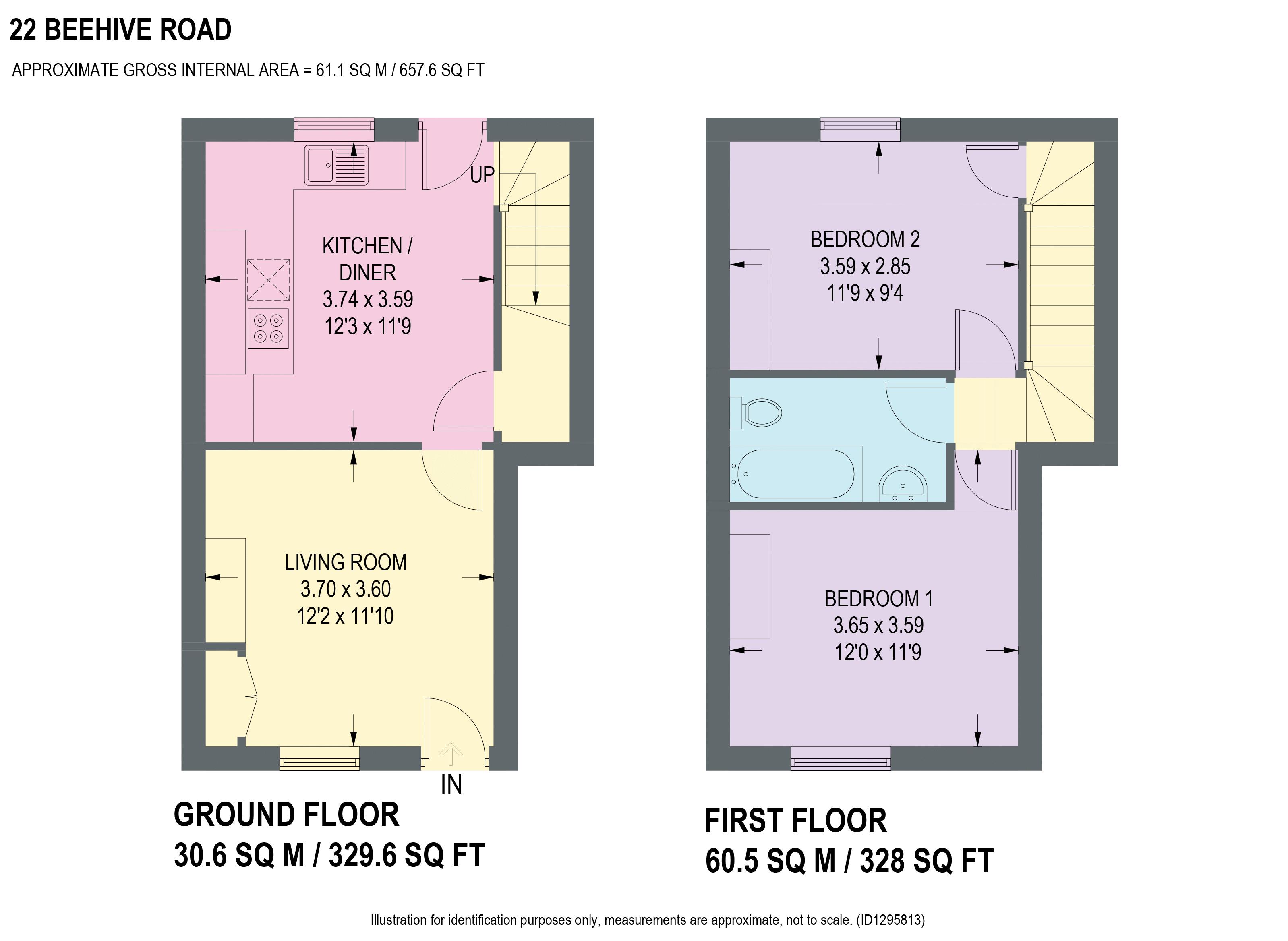22, Beehive Road, Chesterfield floorplan