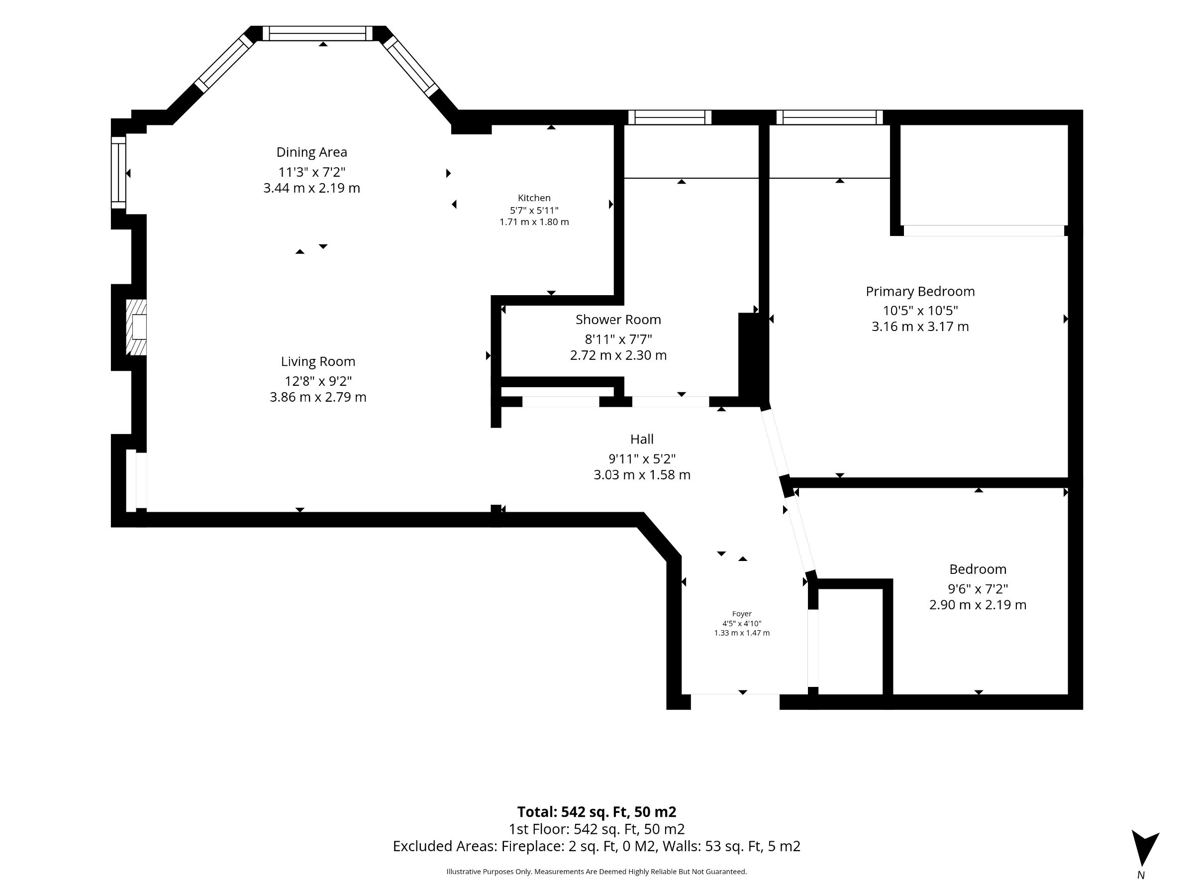 1/2, Glasgow floorplan