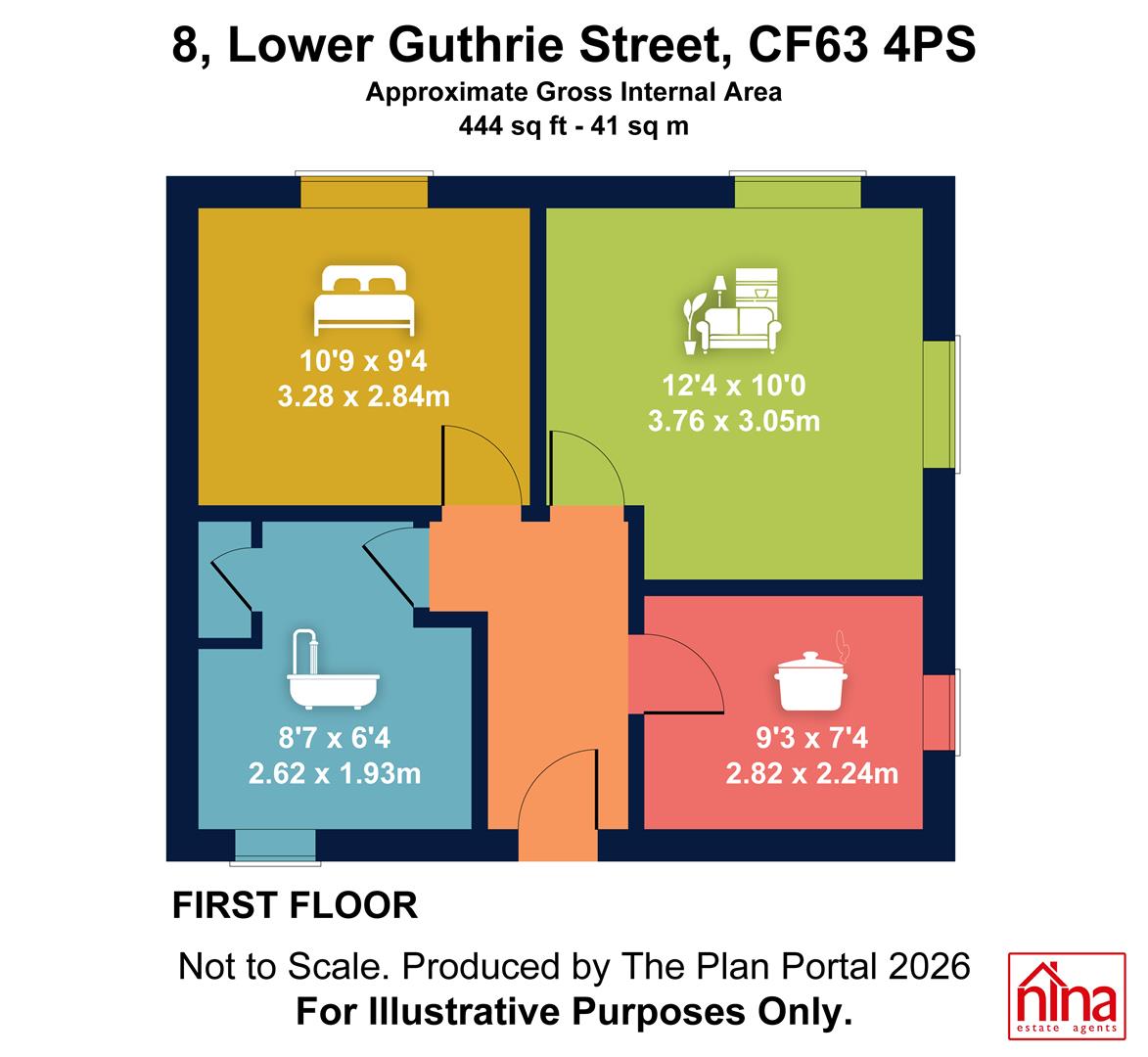8, Lower Guthrie Street, Barry floorplan