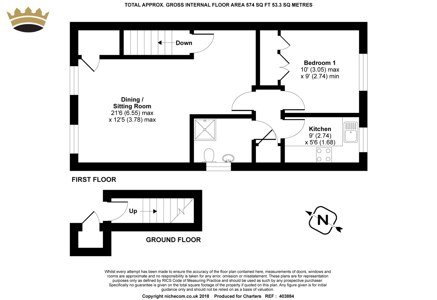 1 Bedrooms Maisonette for sale in Adams Way, Alton, Hampshire GU34