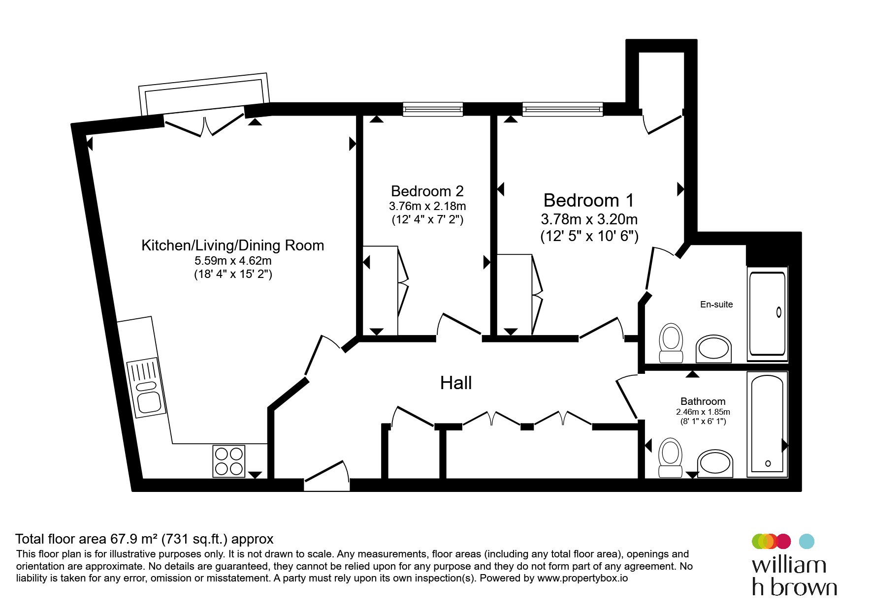 73, Hermitage Court, Honeywell Close, Leicester floorplan