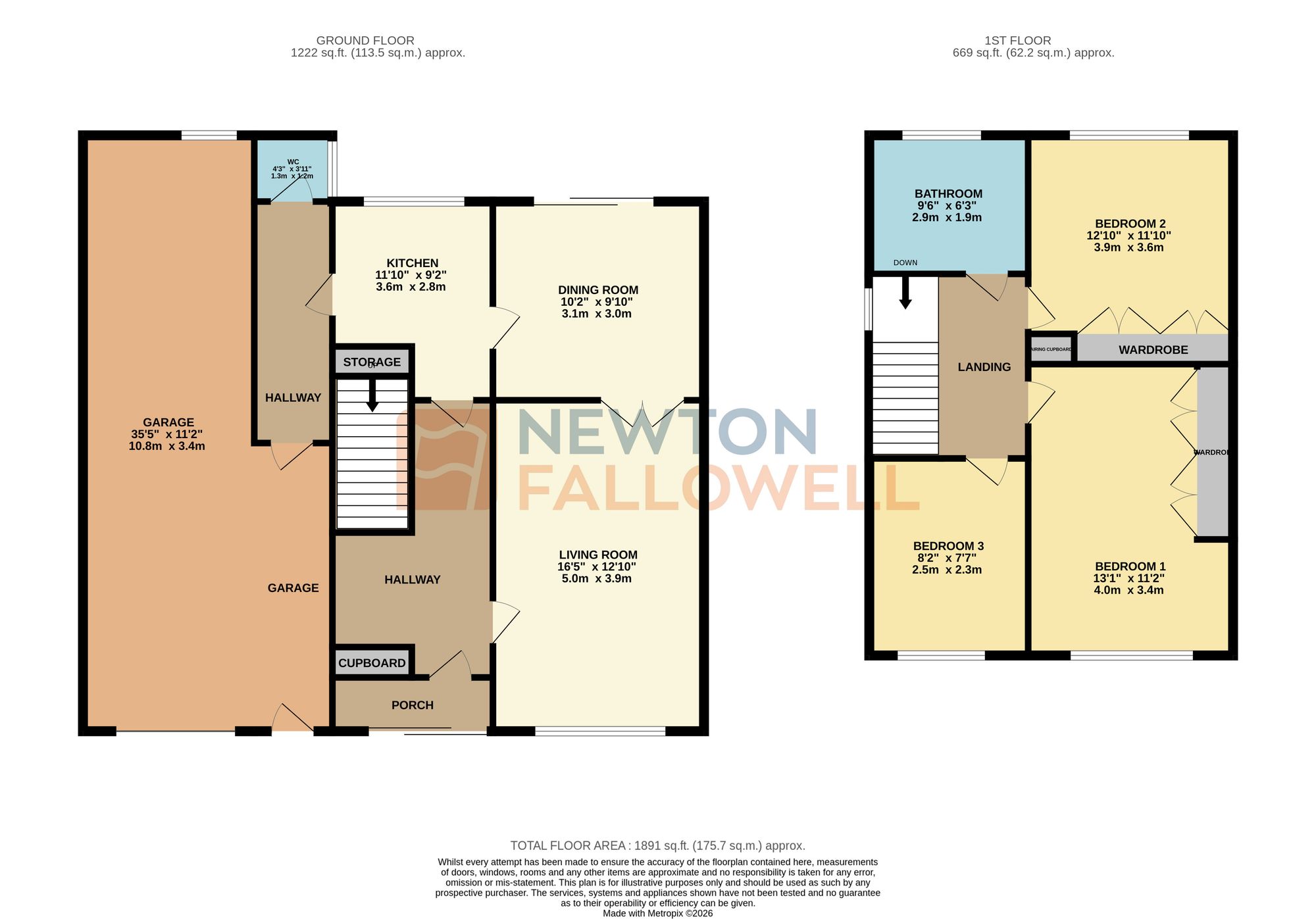 4 Cranwell Close, Leicester floorplan