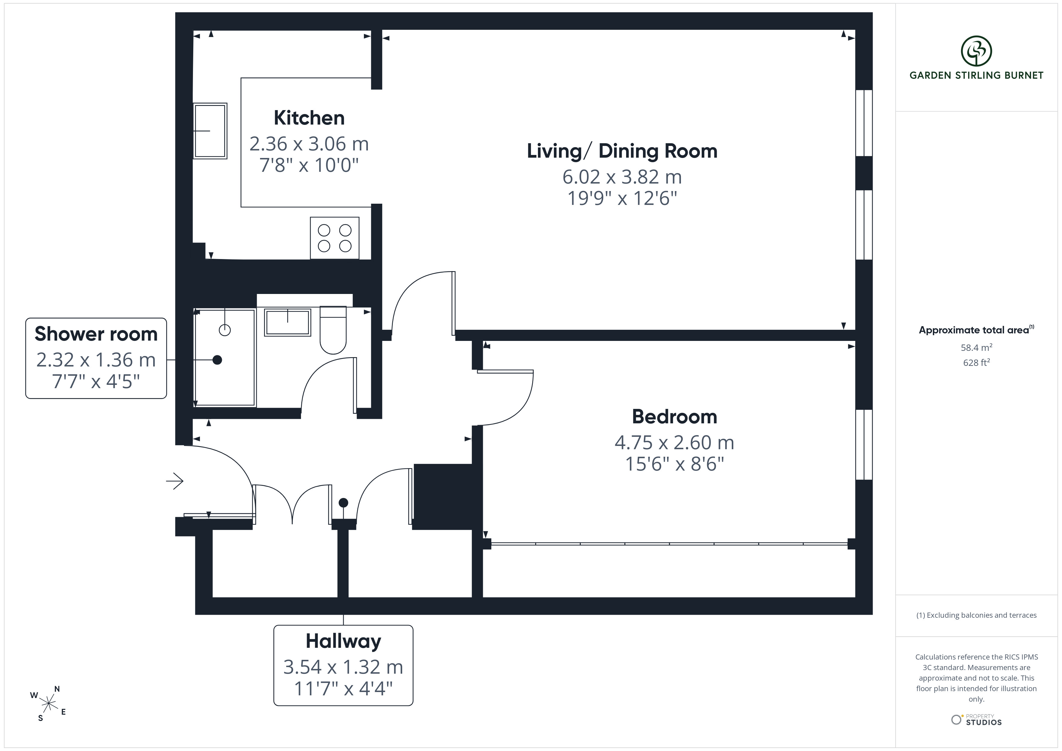 12, Muirfield Apartments, Gullane floorplan
