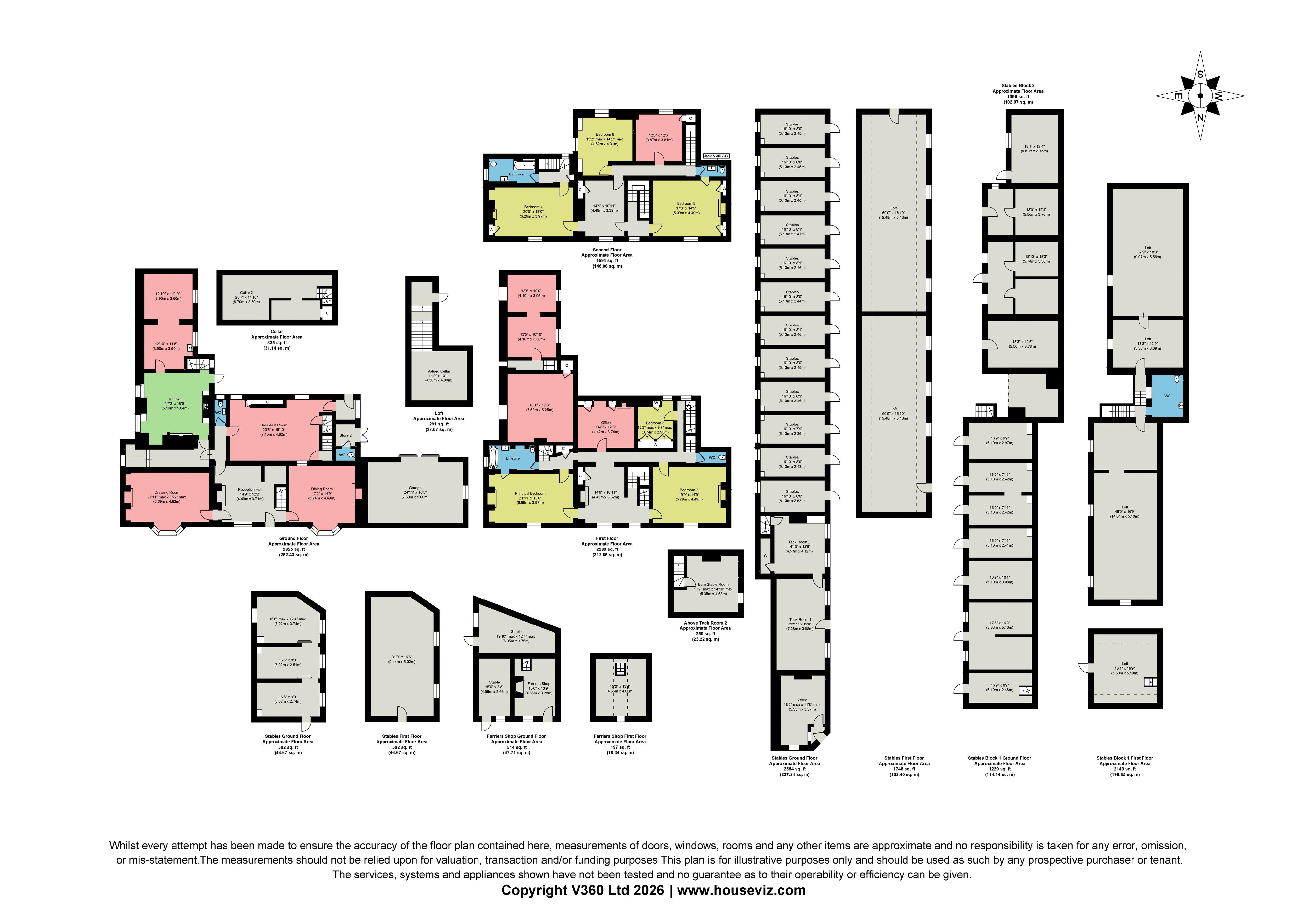 Whitewall House & Stables, Whitewall, Malton floorplan